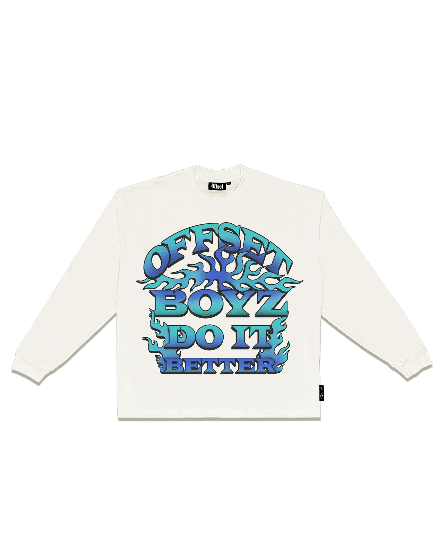 Blue Flame L/S (Off White)