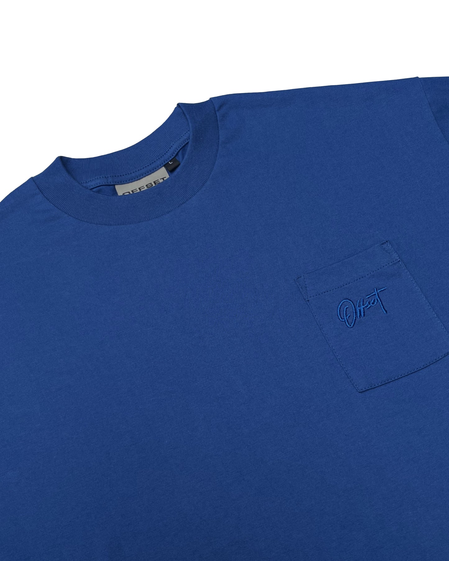 Basic Cropped Pocket Tee S/S (Royal Blue)
