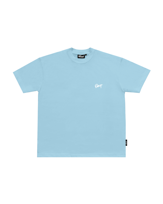 Signature V2 Embroidered Tee S/S (Light Blue)