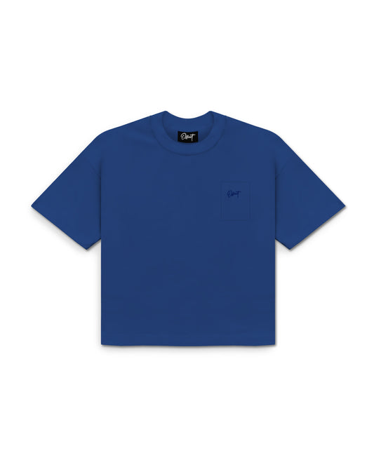 Basic Cropped Pocket Tee S/S (Royal Blue)