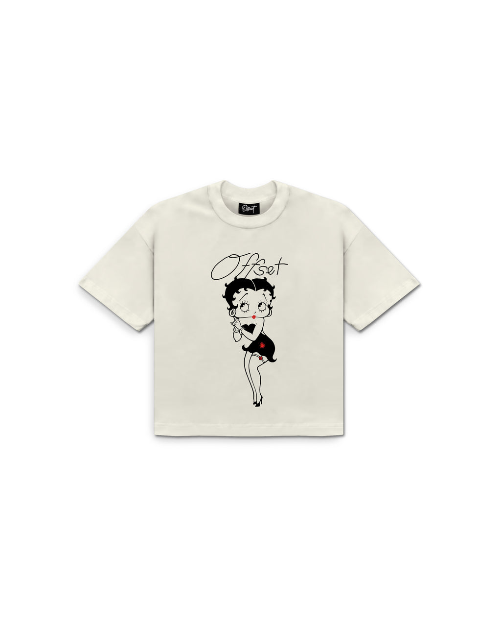 Boop Cropped Tee (Off White)