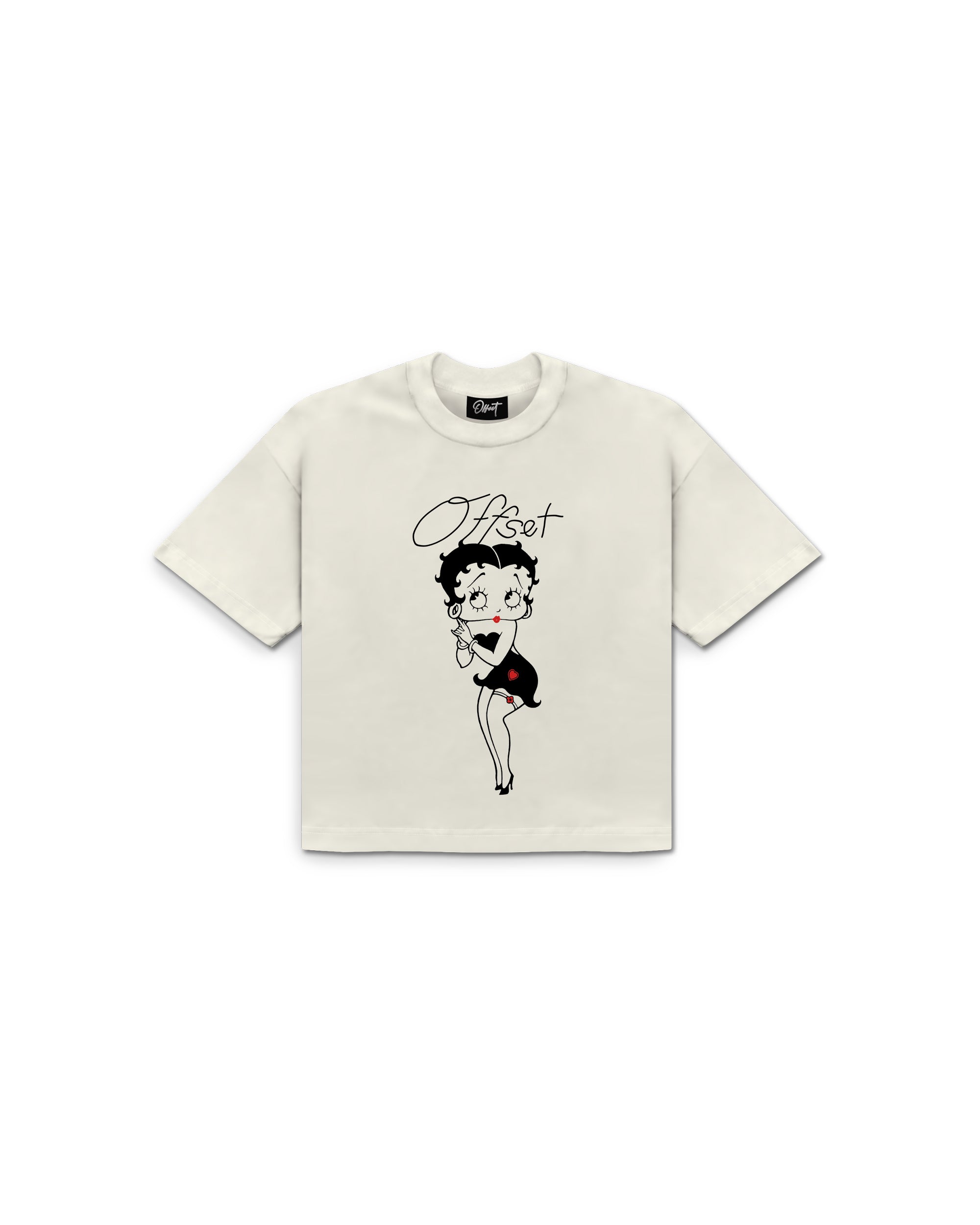 Boop Cropped Tee (Off White)