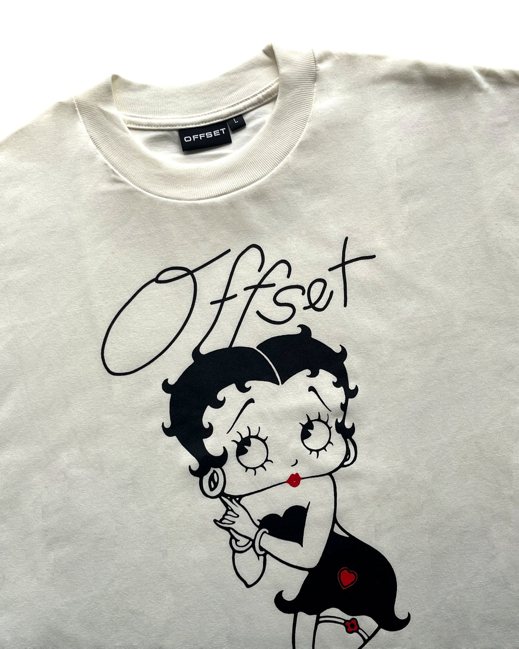 Boop Cropped Tee (Off White)