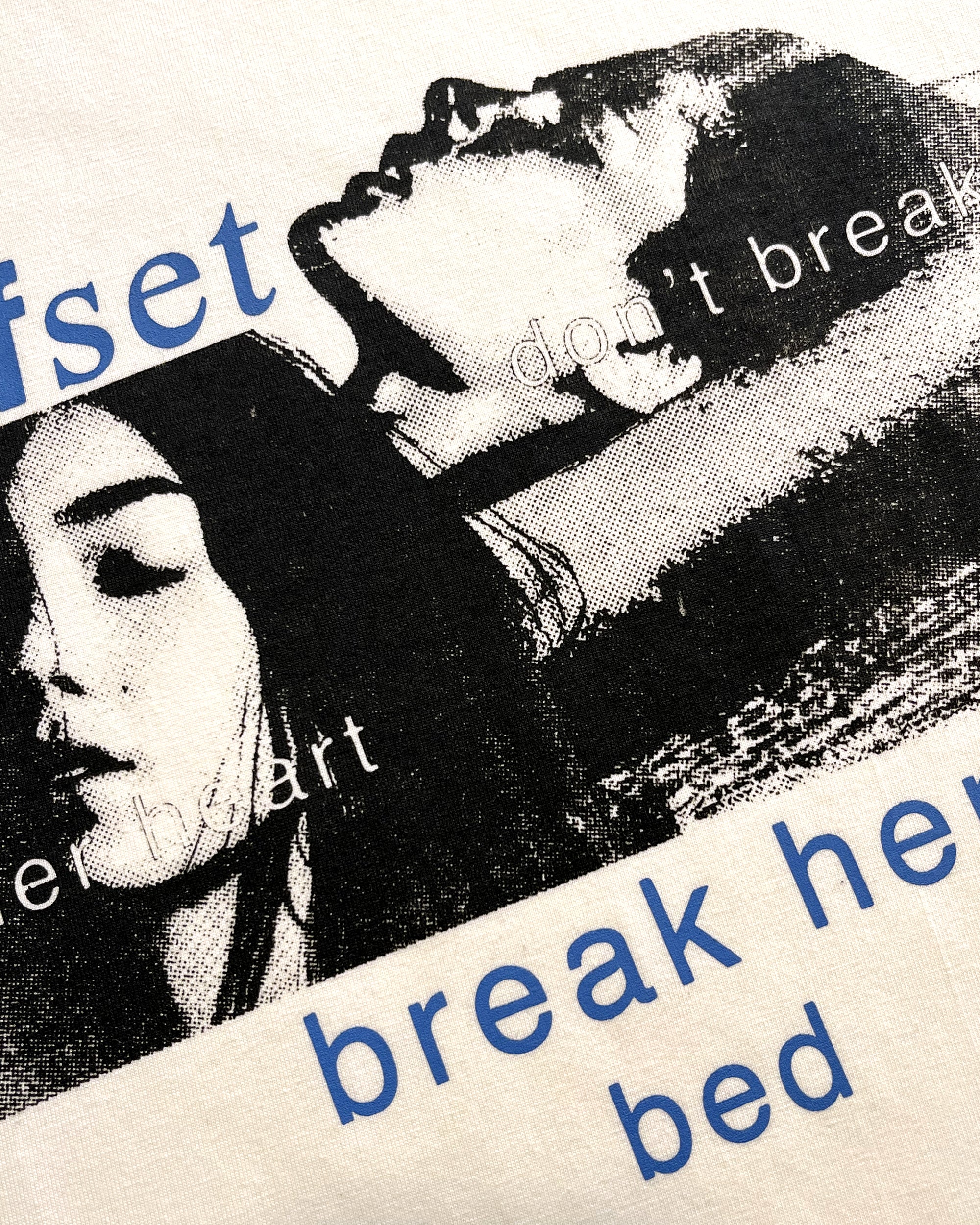 Break Her Bed Cropped Reverse Stitch Tee (Off White)