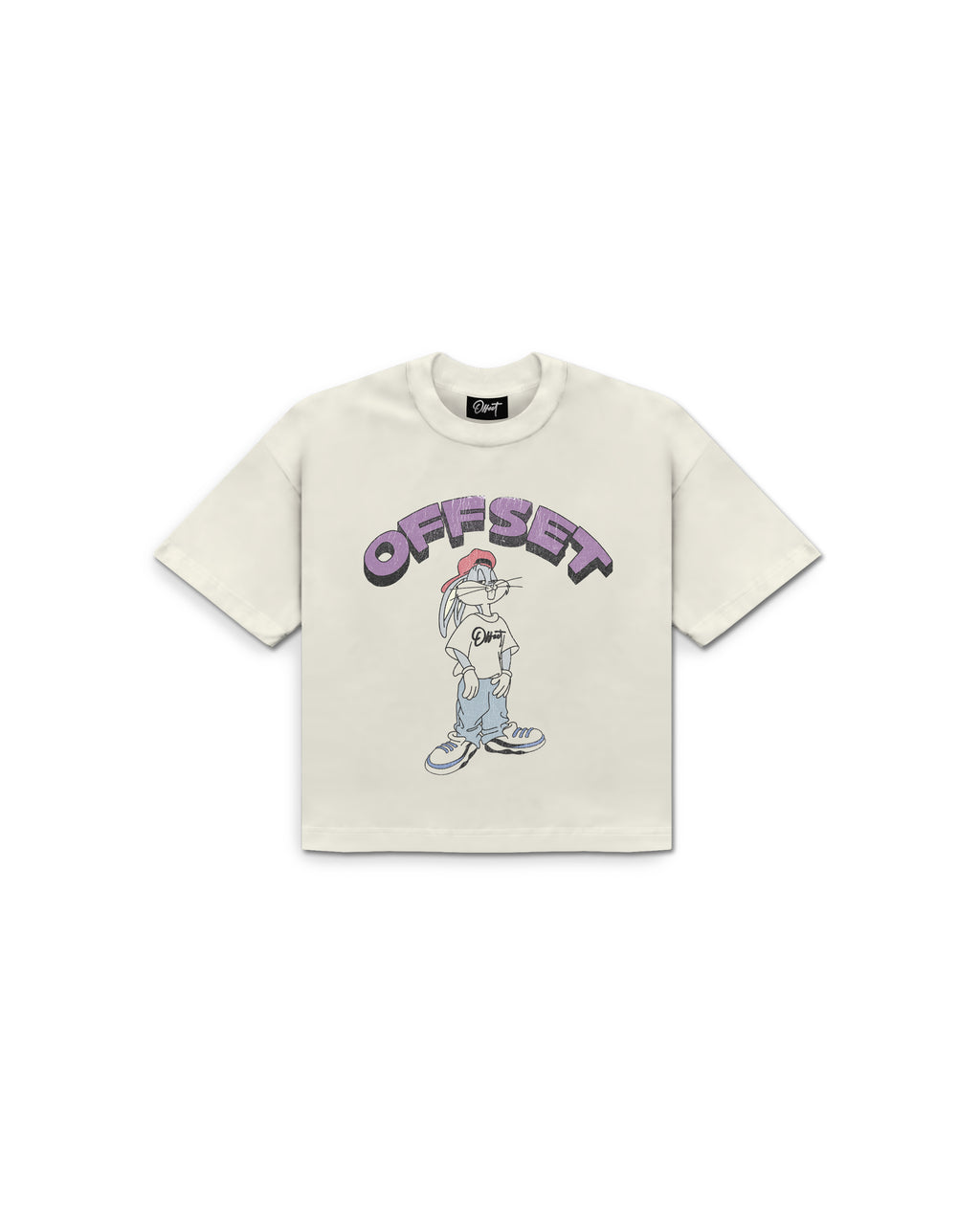 Buds Cropped Tee (Off White)