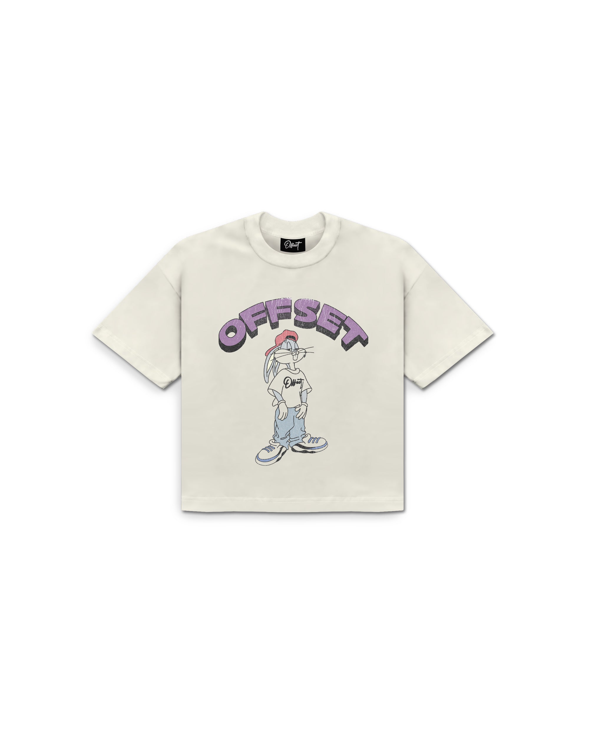 Buds Cropped Tee (Off White)