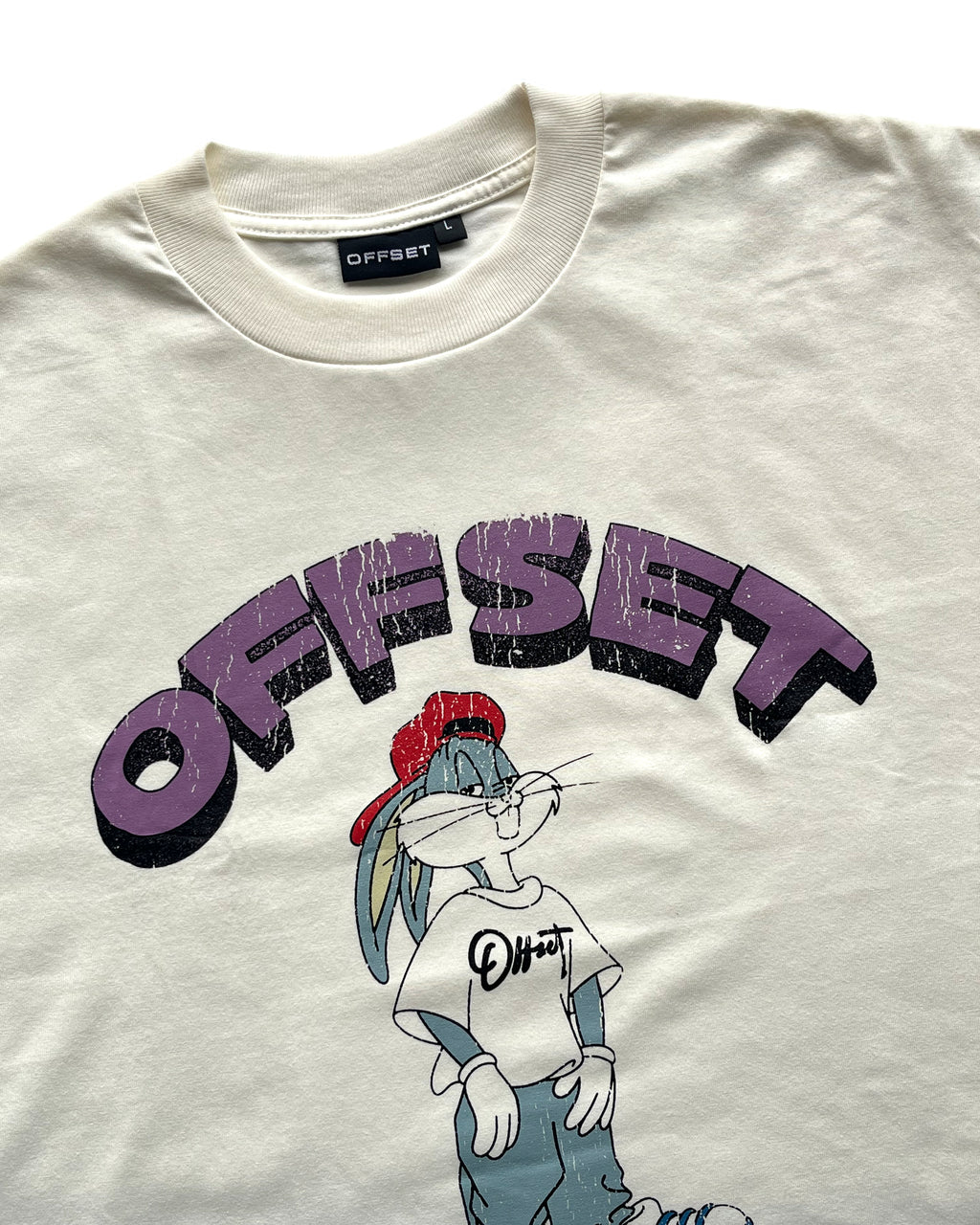 Buds Cropped Tee (Off White)