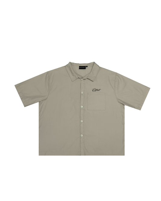 Cropped Polo S/S (Beige)