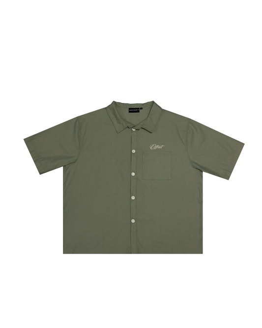 Cropped Polo S/S (Olive Green)