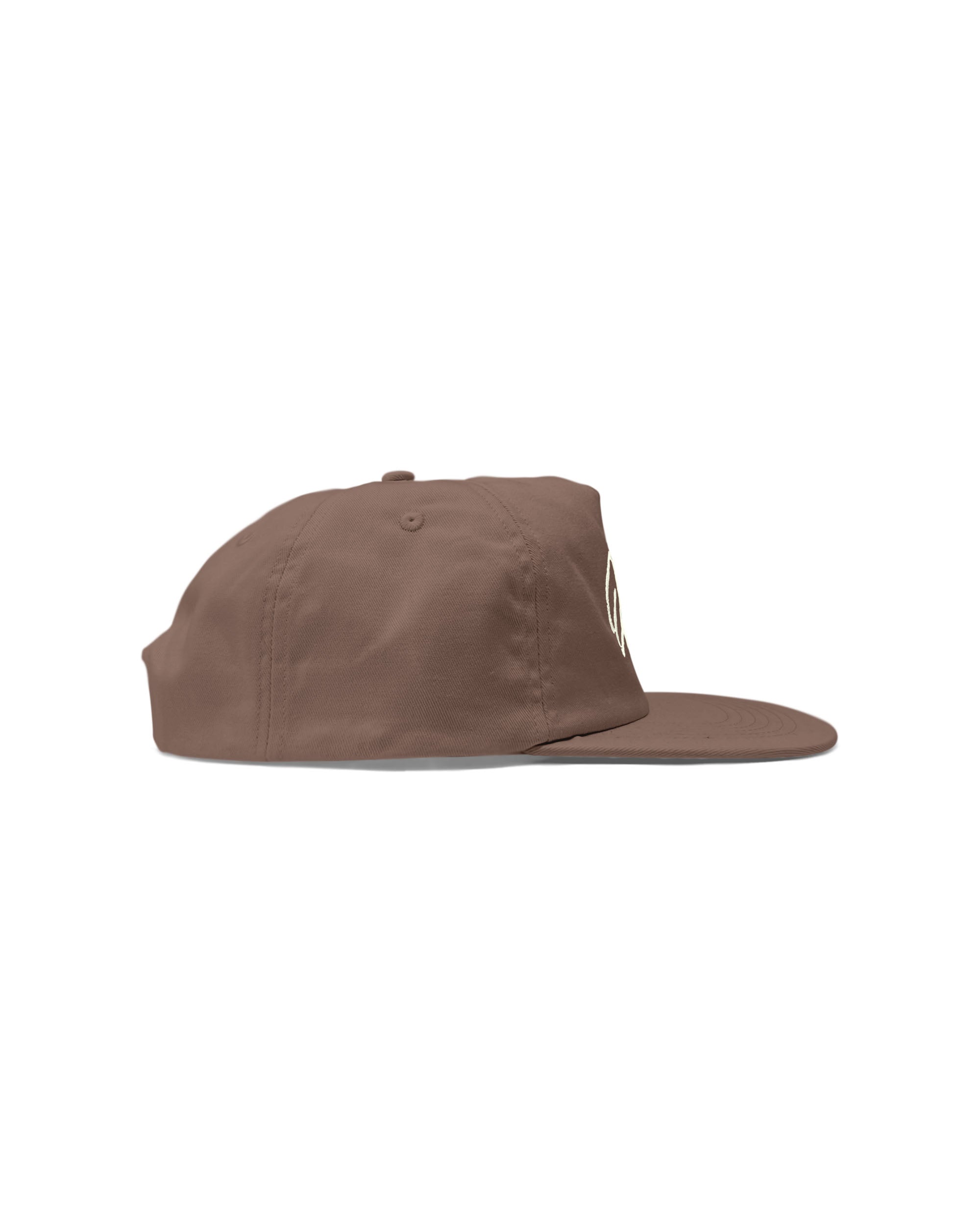 Rope Stitch Logo Unstructured Hat (Brown)