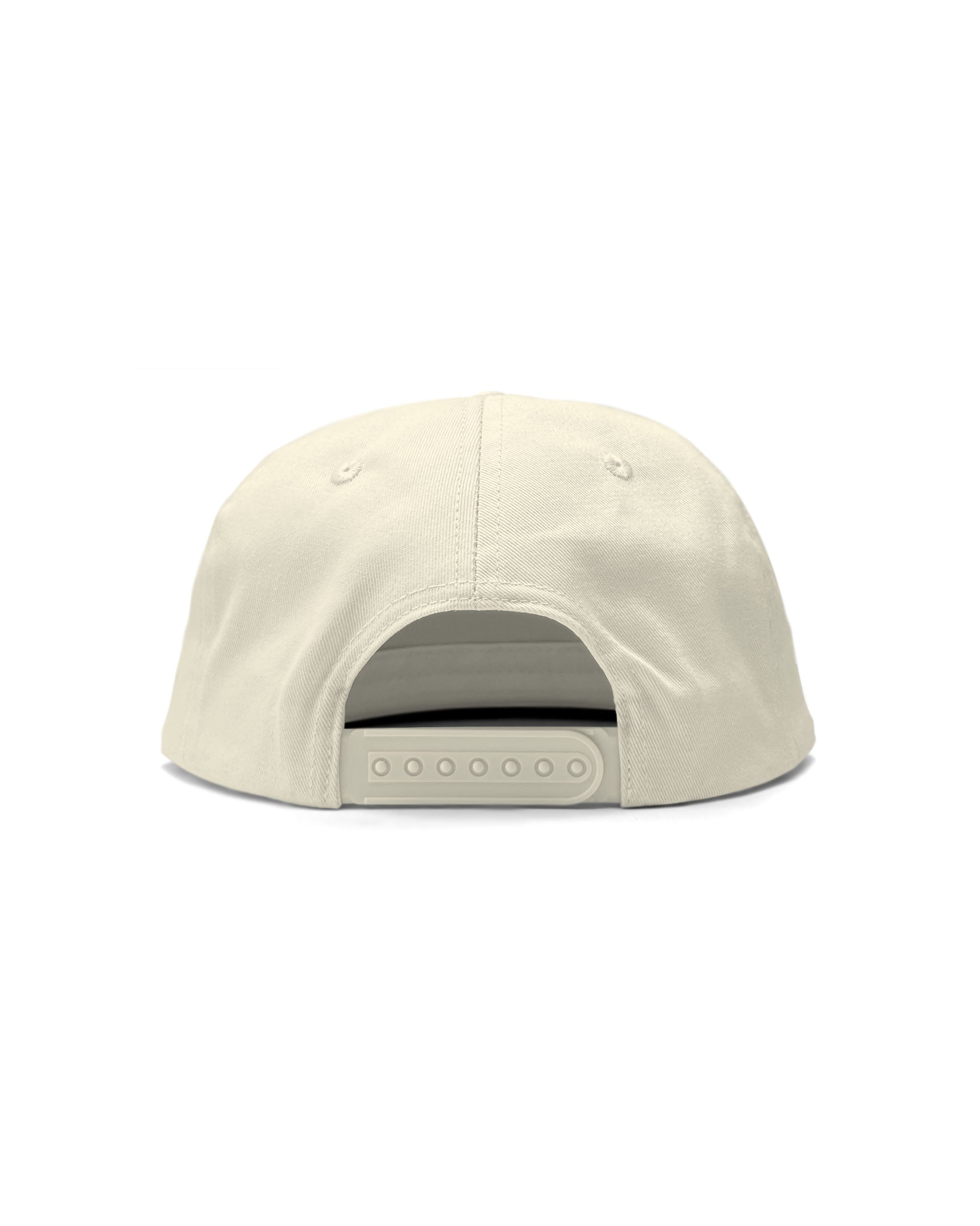 Rope Stitch Logo Unstructured Hat (Off White)