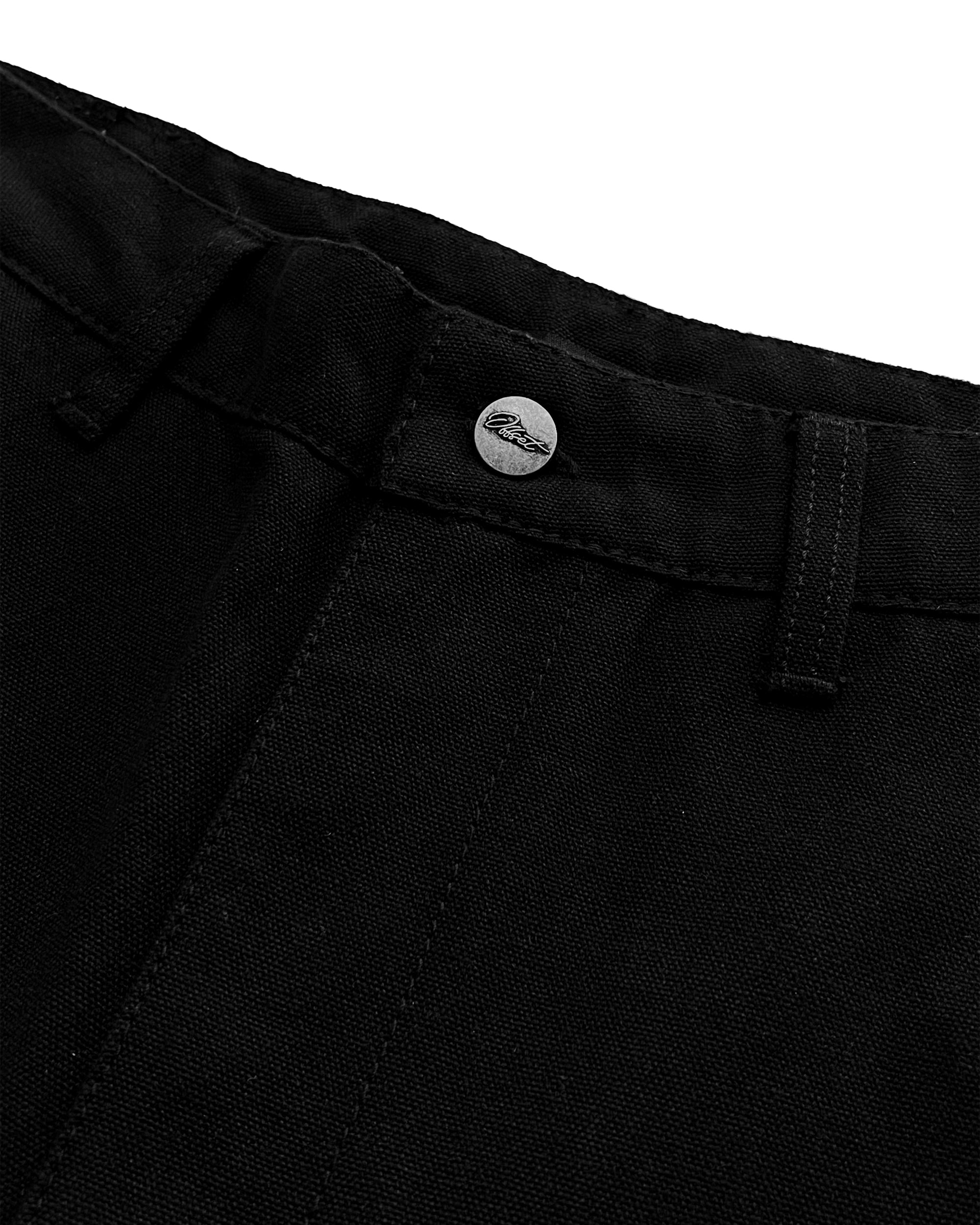 Cargo Canvas Shorts (Black)