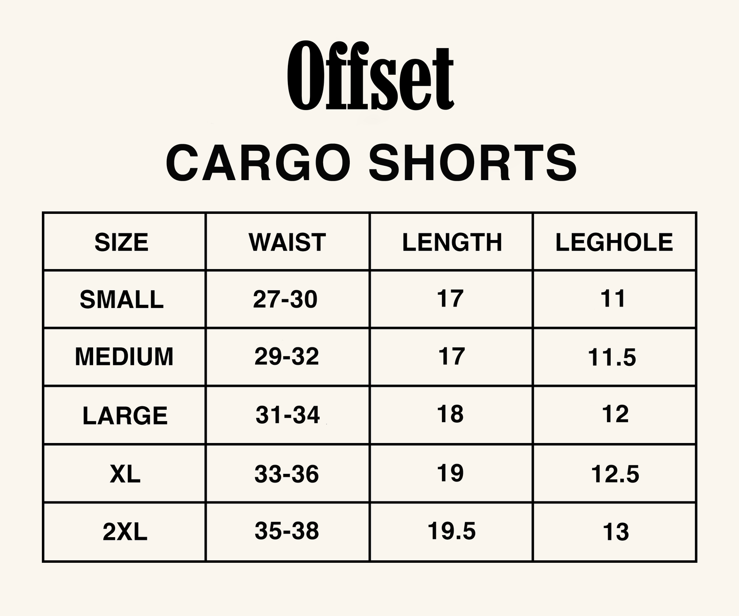 Twill Cargo Shorts (Off White)