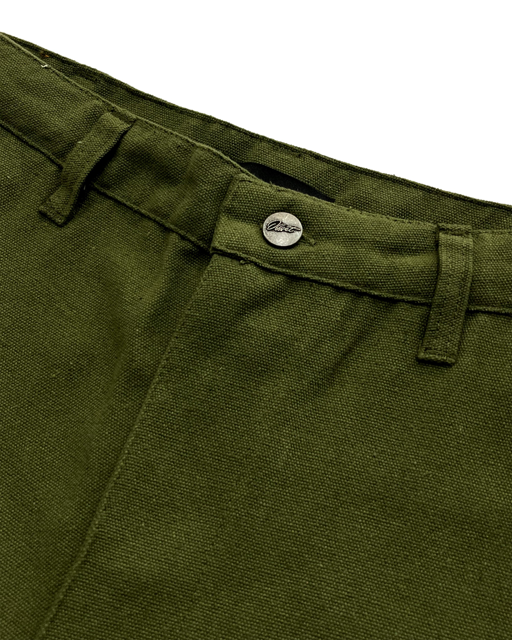 Cargo Canvas Shorts (Green)
