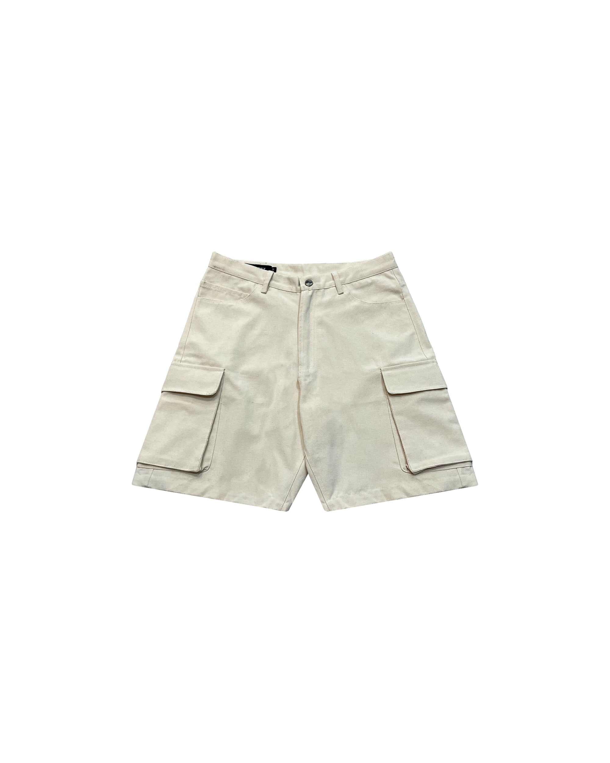 Cargo Canvas Shorts (Off White)