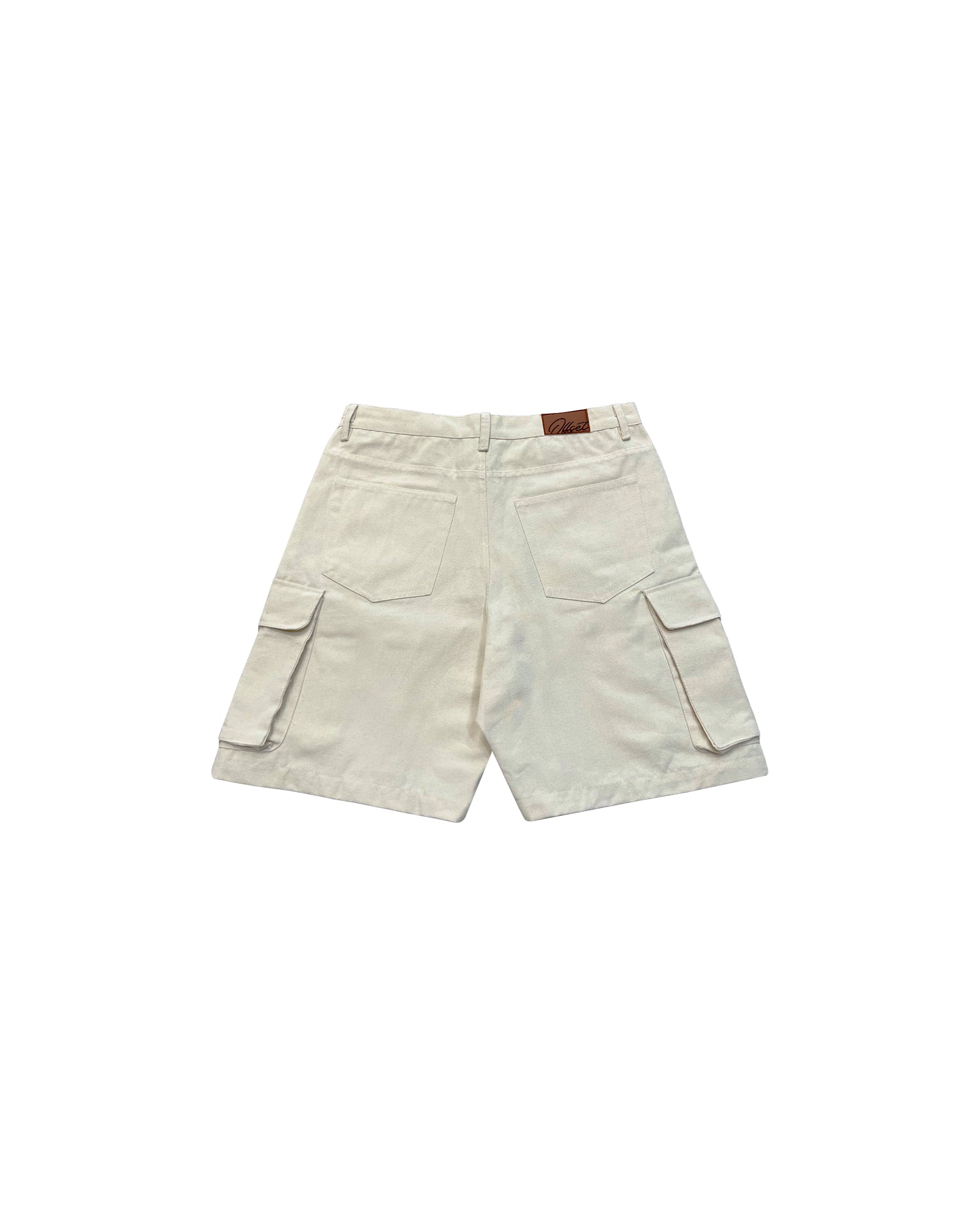 Cargo Canvas Shorts (Off White)