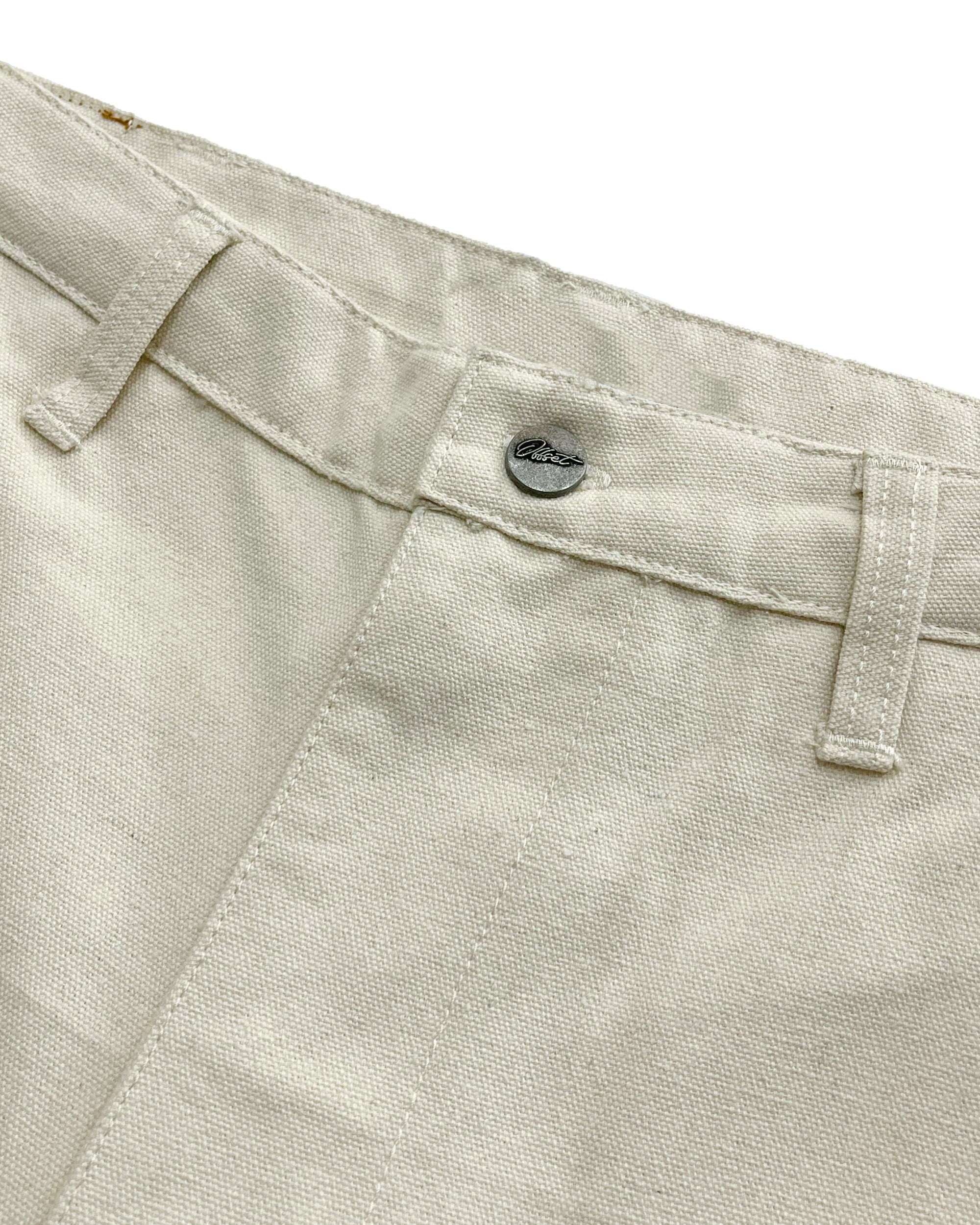 Cargo Canvas Shorts (Off White)