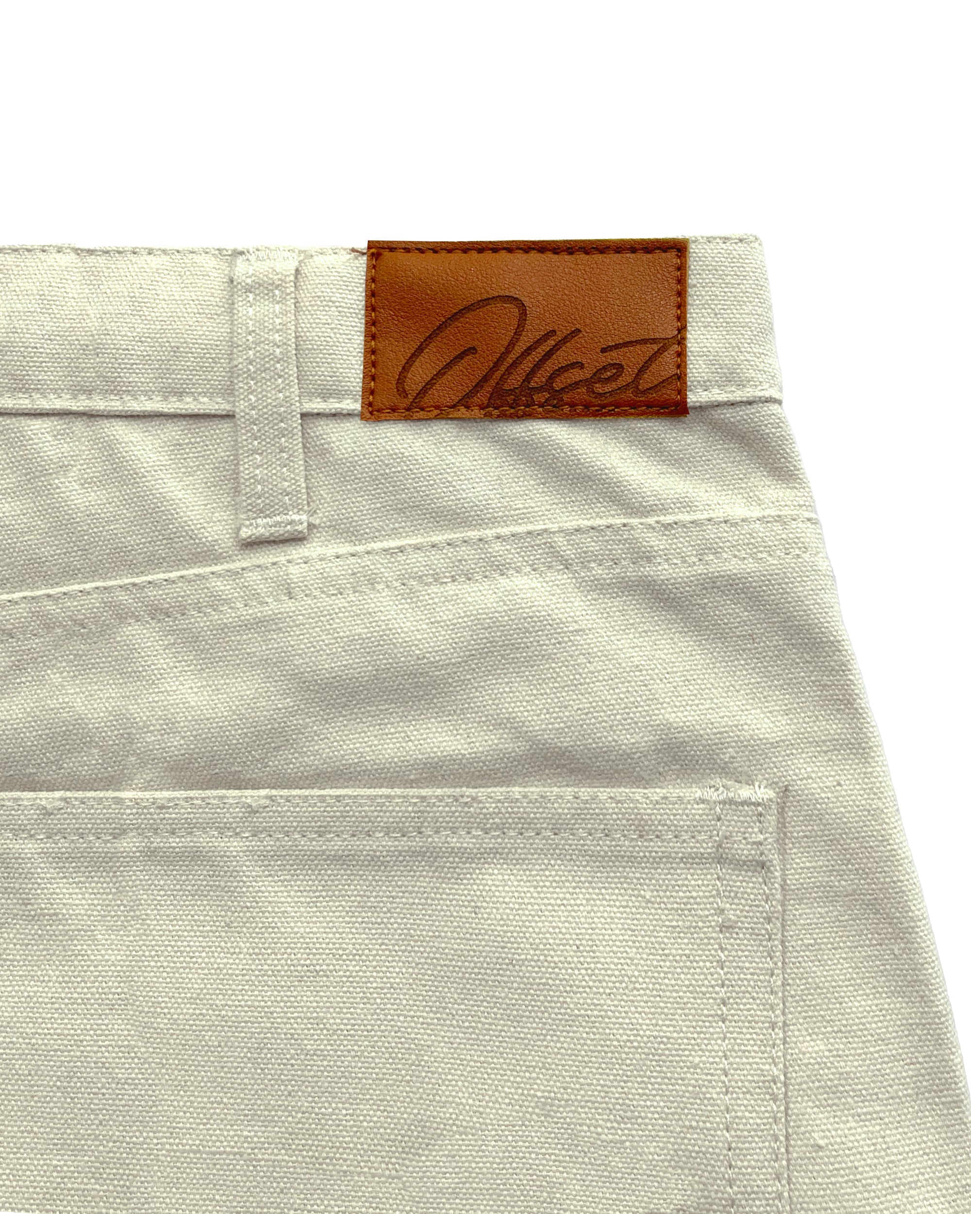 Cargo Canvas Shorts (Off White)