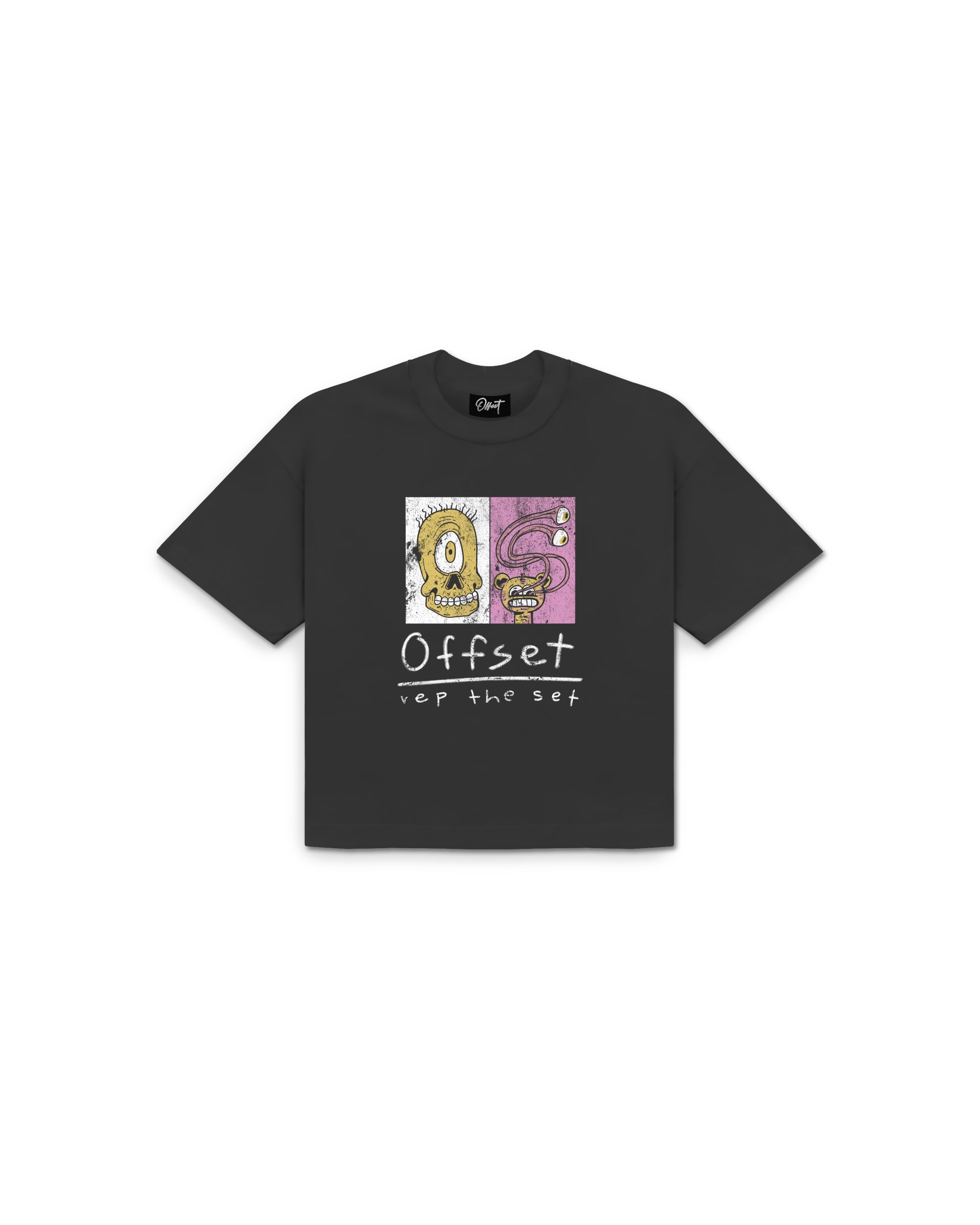 Creatures Cropped Tee (Charcoal Grey)