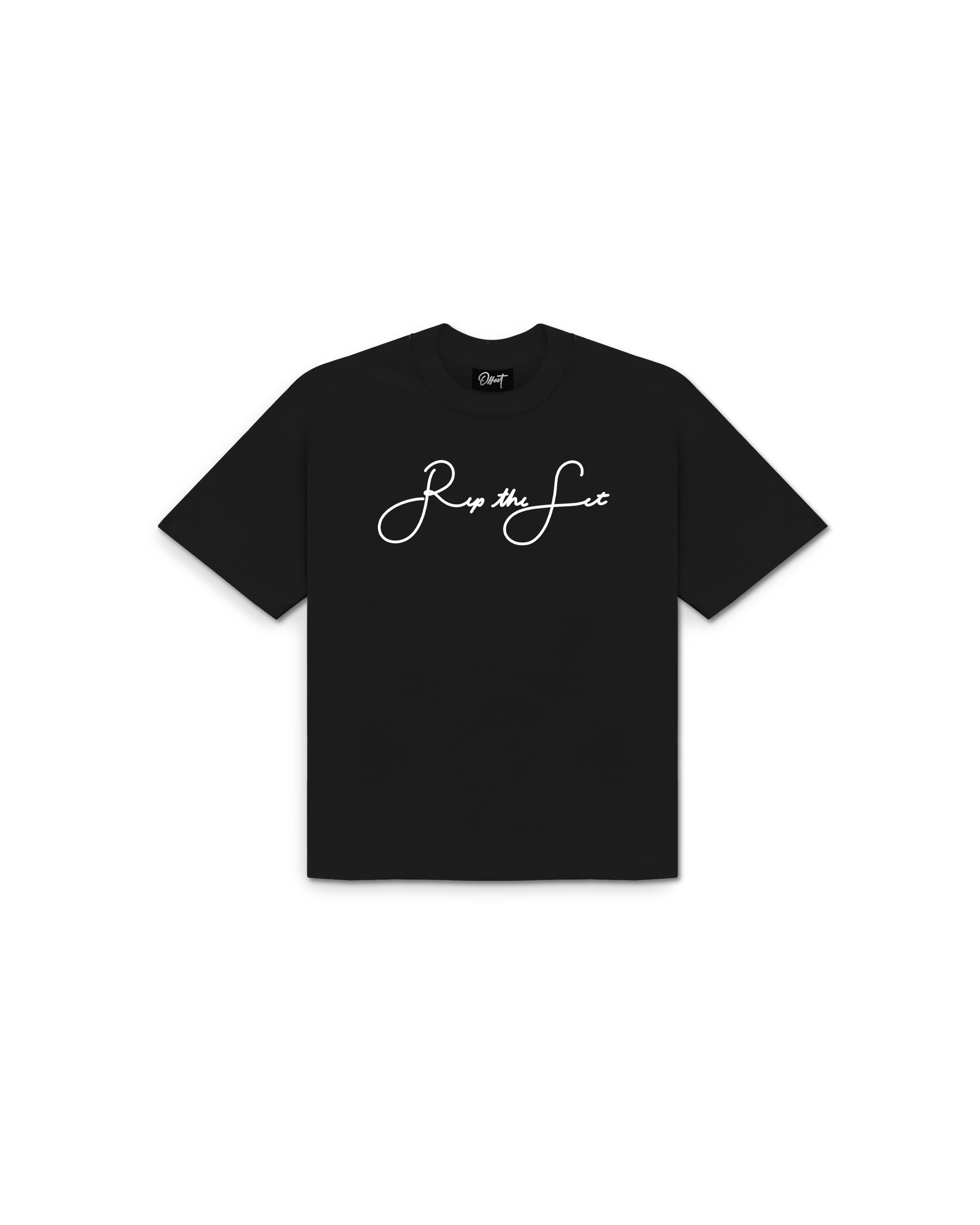 Comb Script Tee (Black)