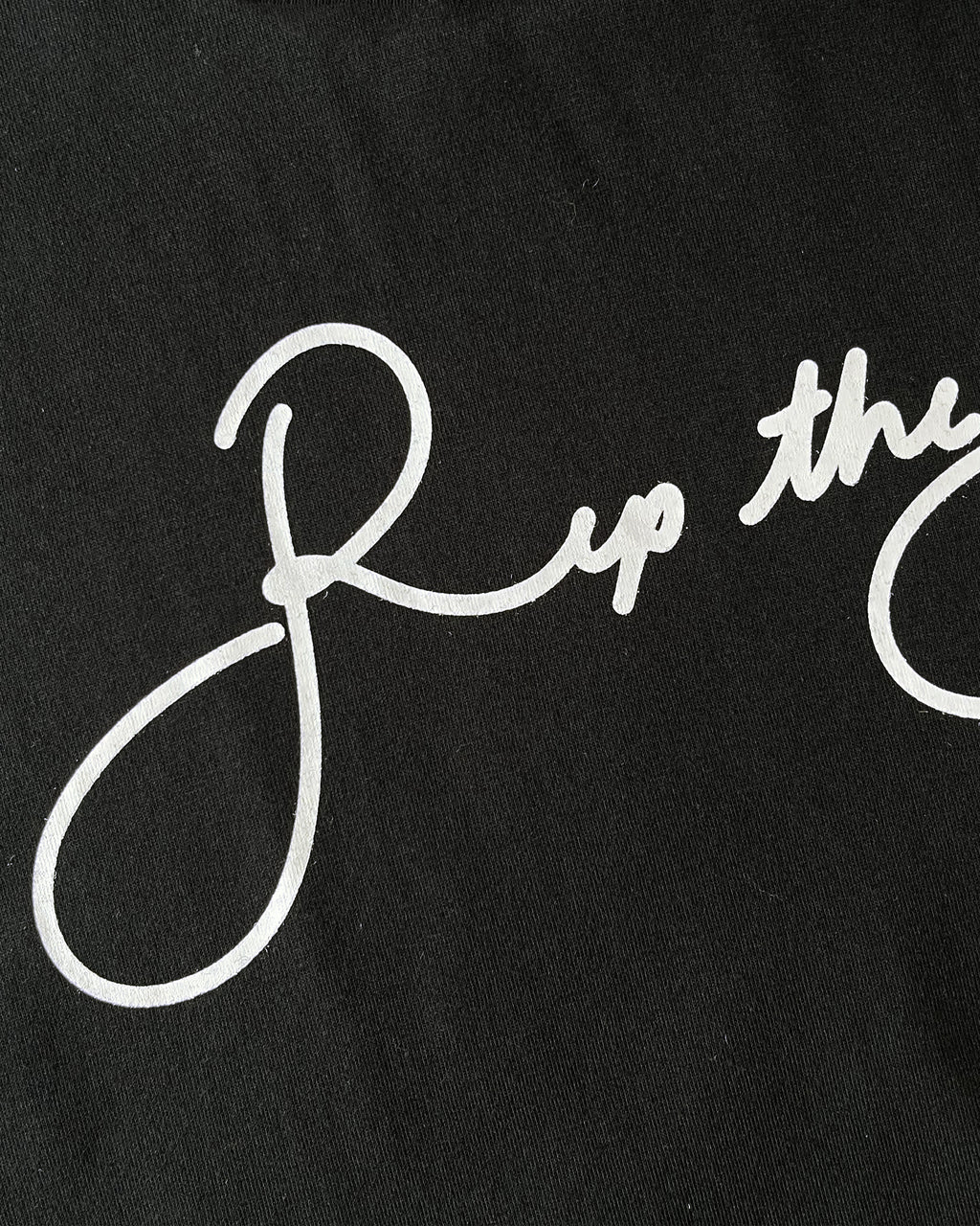 Comb Script Tee (Black)