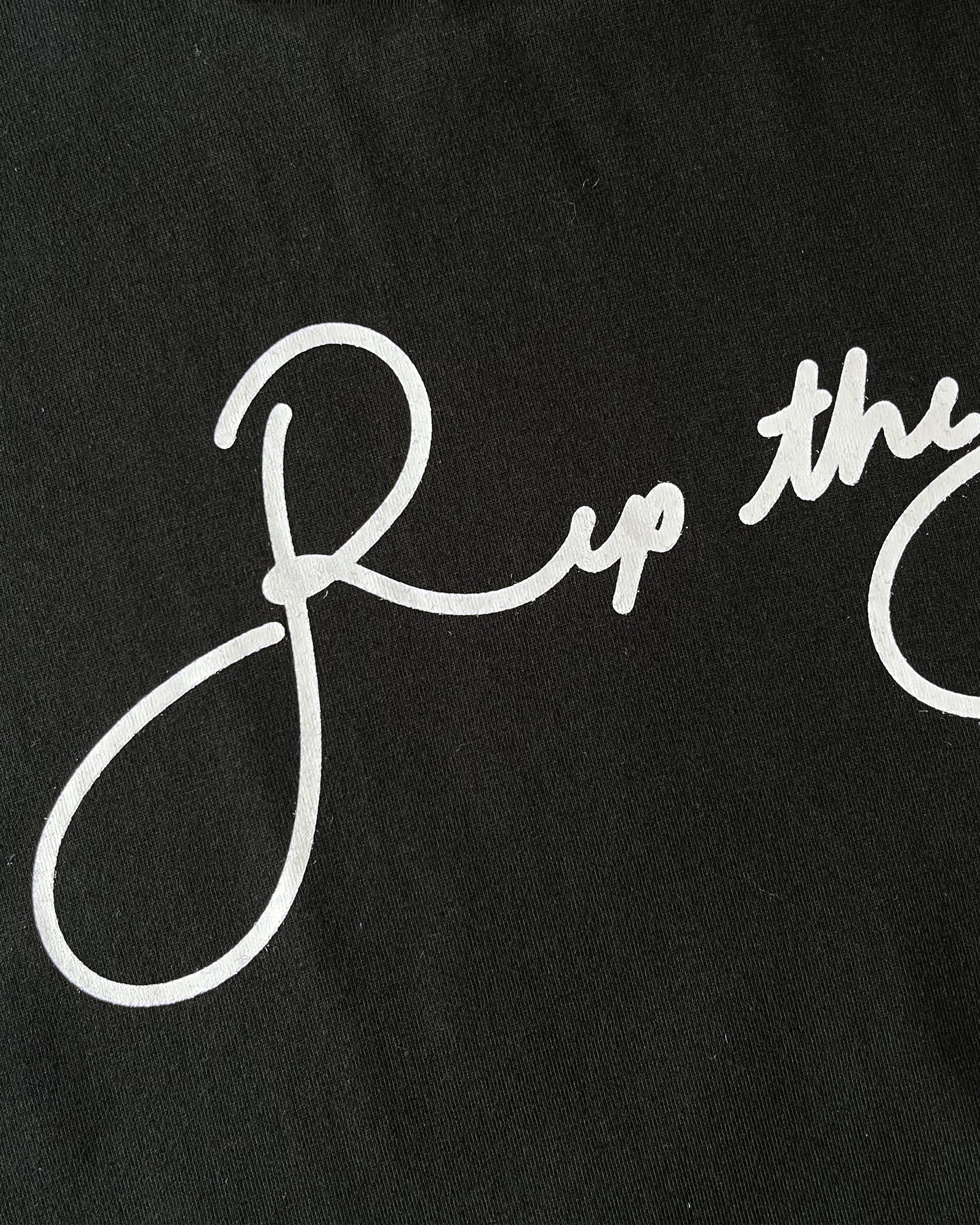 Comb Script Tee (Black)