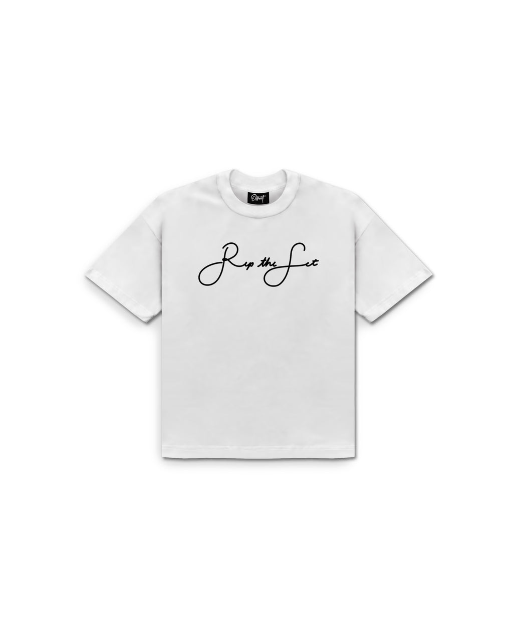 Comb Script Tee (White)