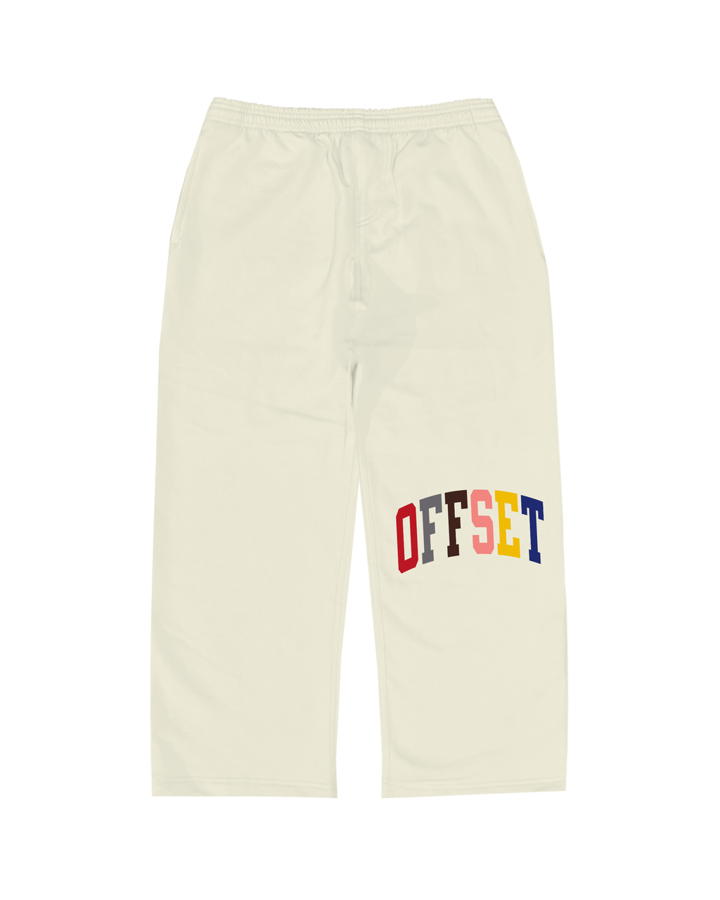 Multicolor Sweatpants (Cream)