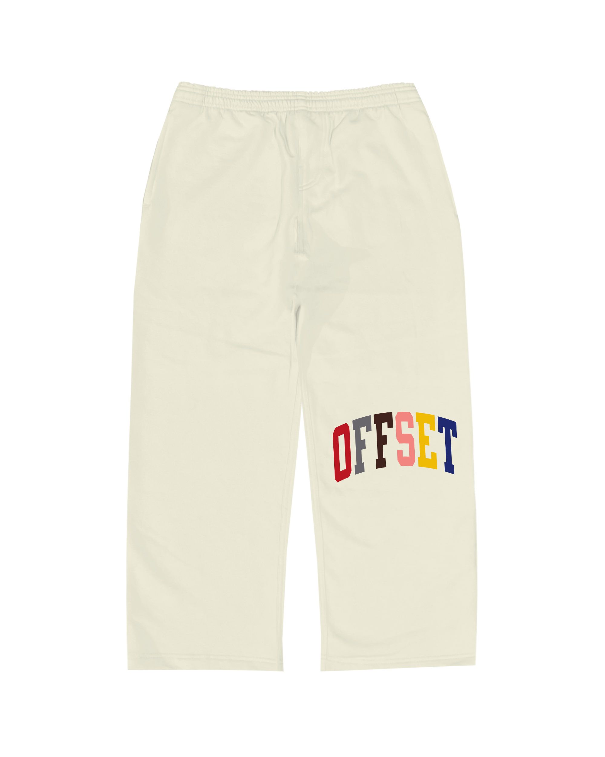 Multicolor Sweatpants (Cream)