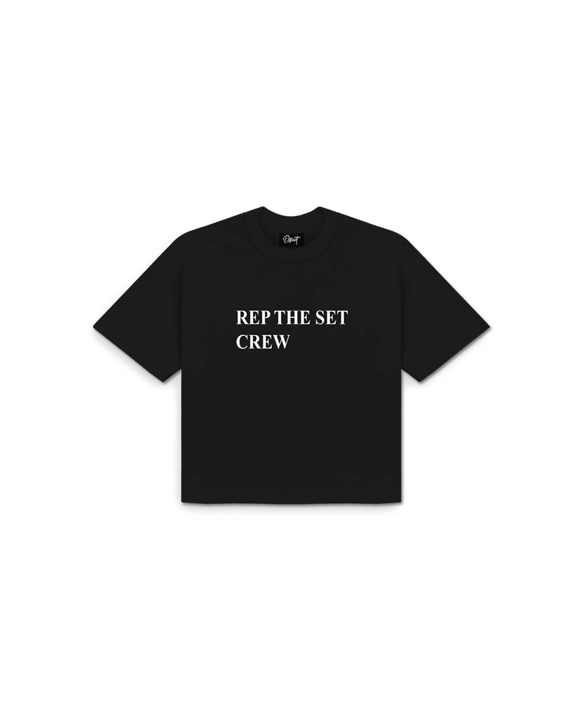 Crew Cropped Tee (Black)