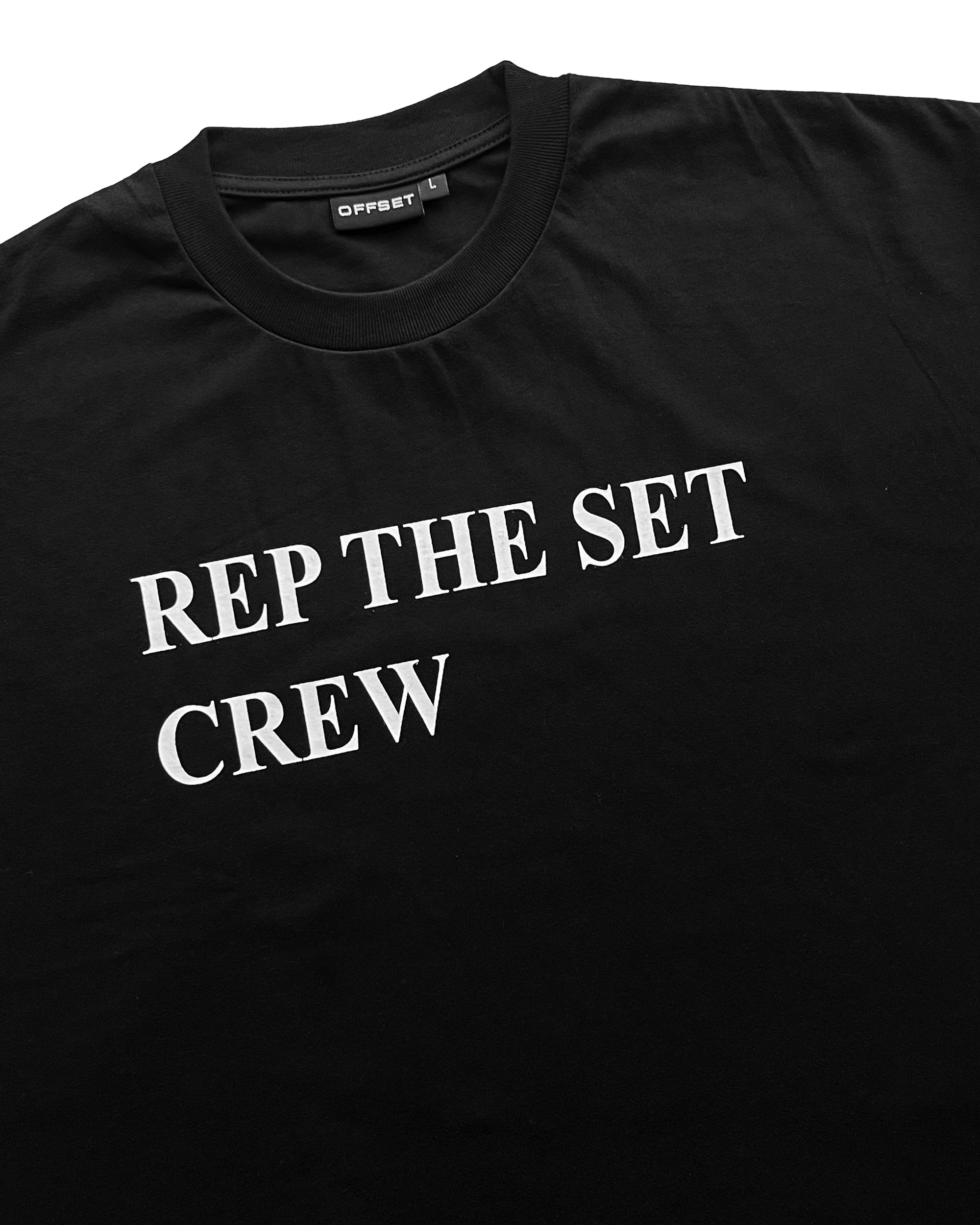 Crew Cropped Tee (Black)
