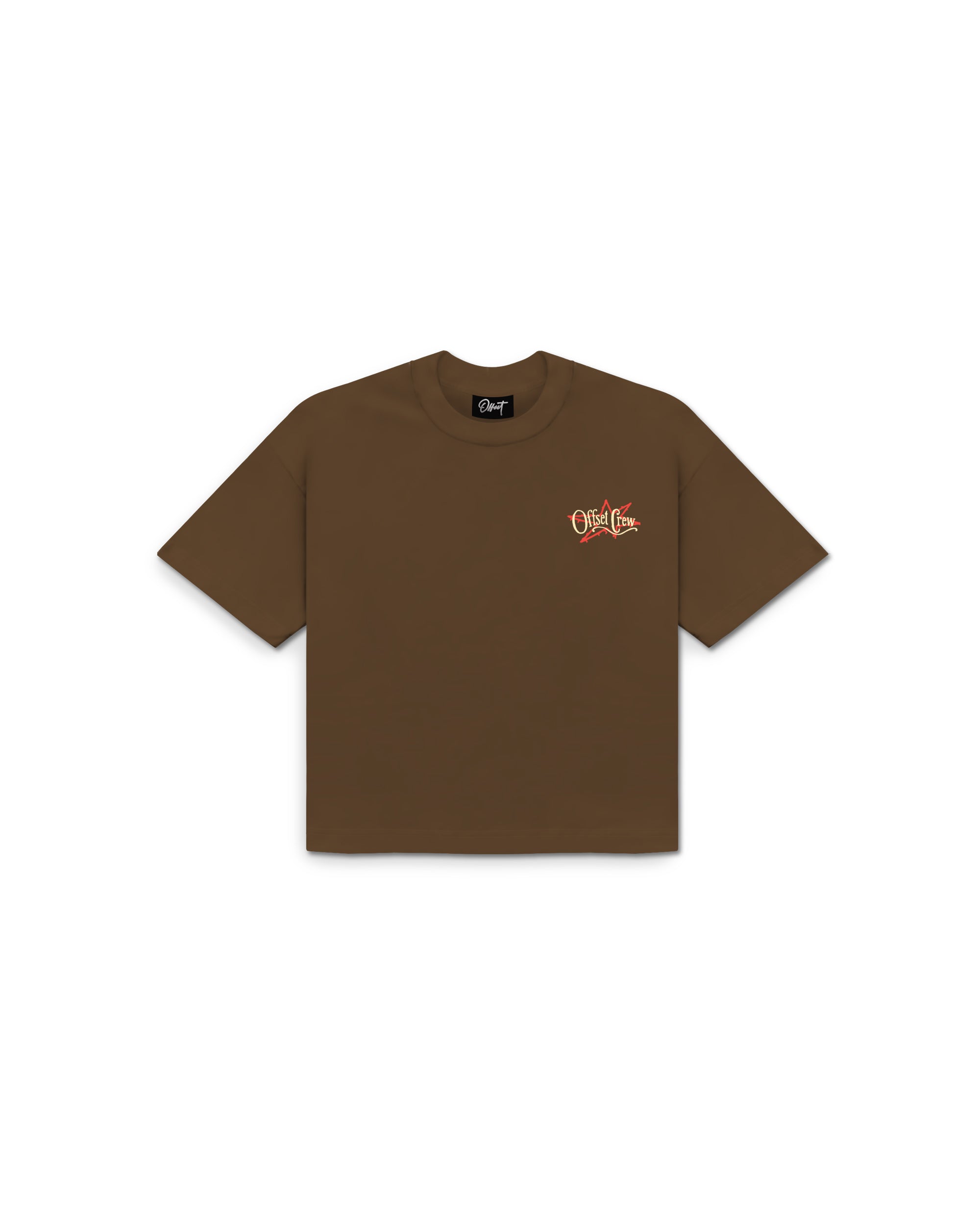 Crew Cropped Tee (Soft Brown)
