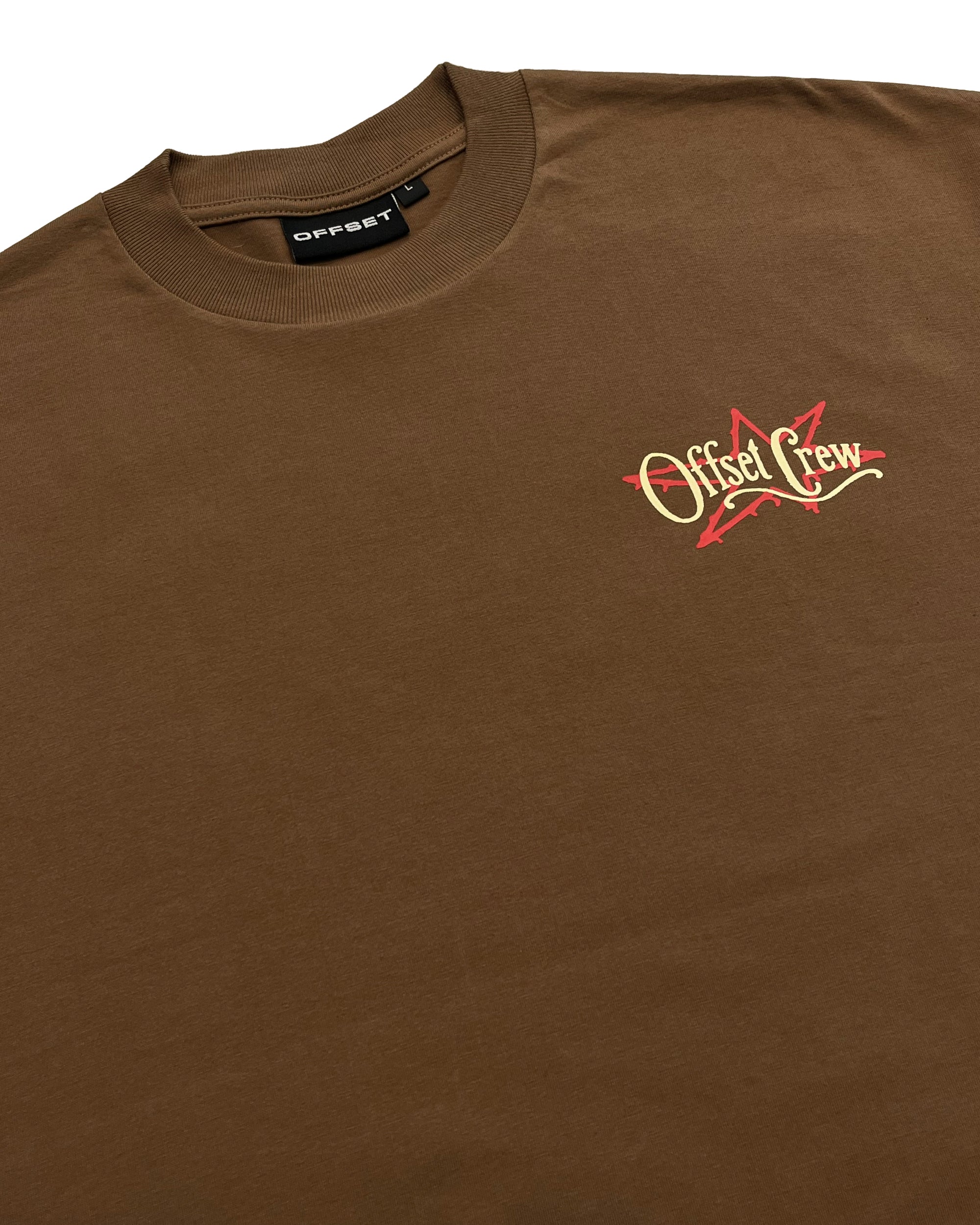 Crew Cropped Tee (Soft Brown)