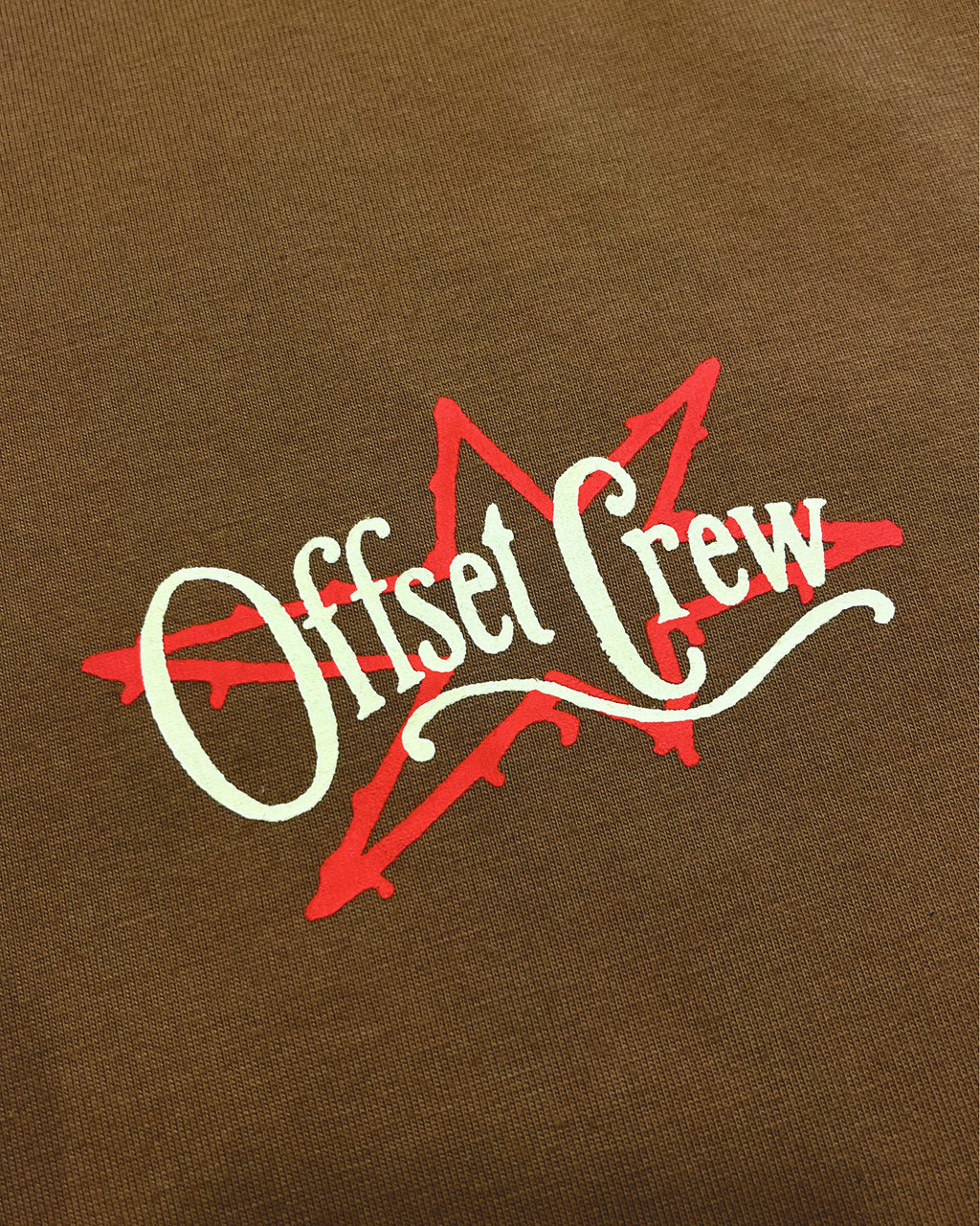 Crew Cropped Tee (Soft Brown)