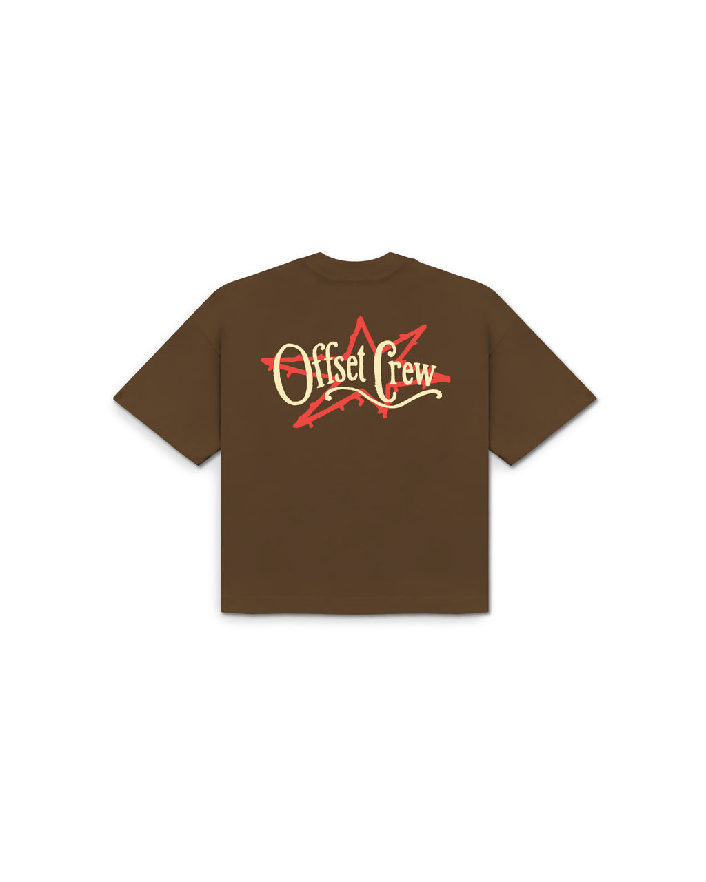 Crew Cropped Tee (Soft Brown)