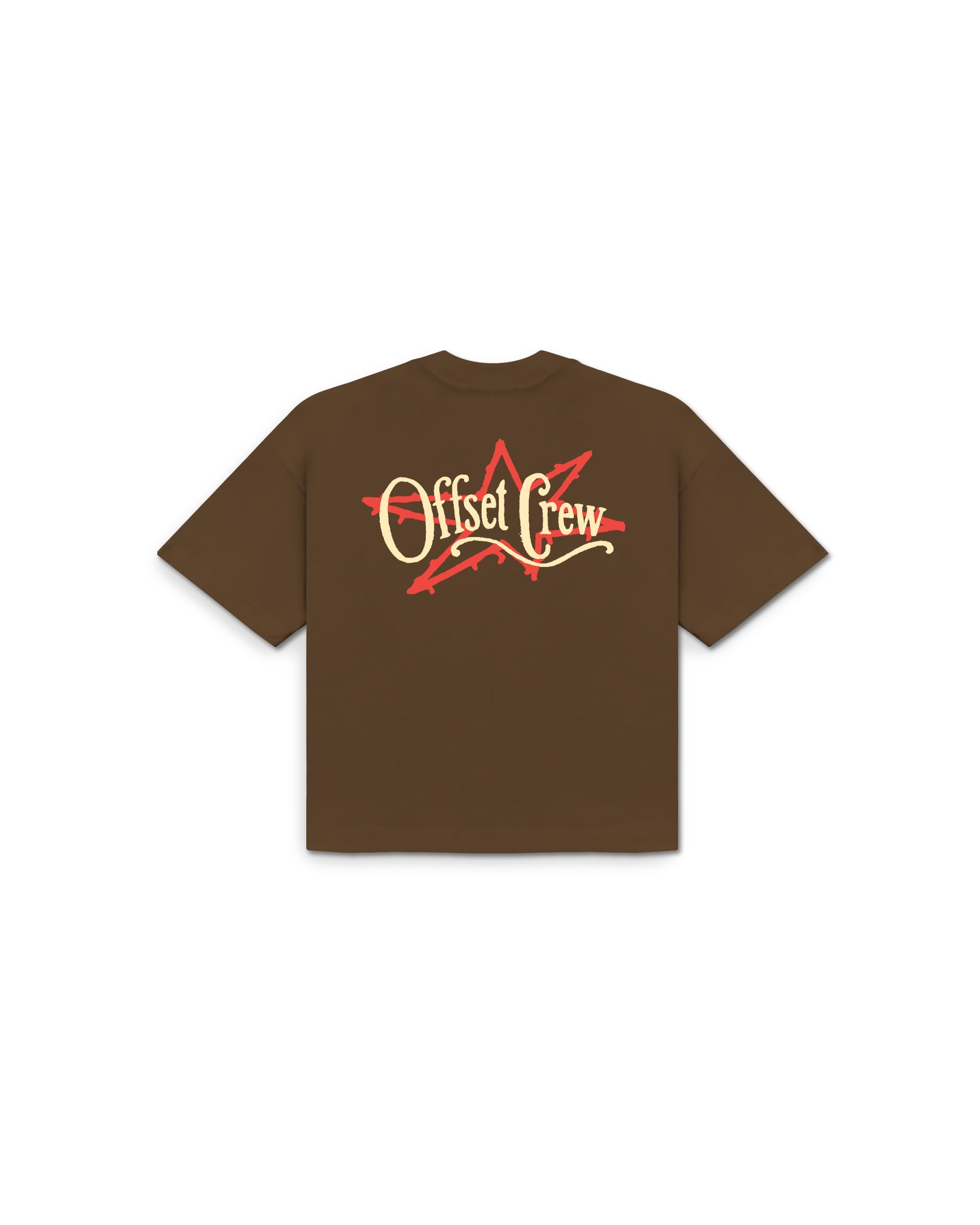 Crew Cropped Tee (Soft Brown)