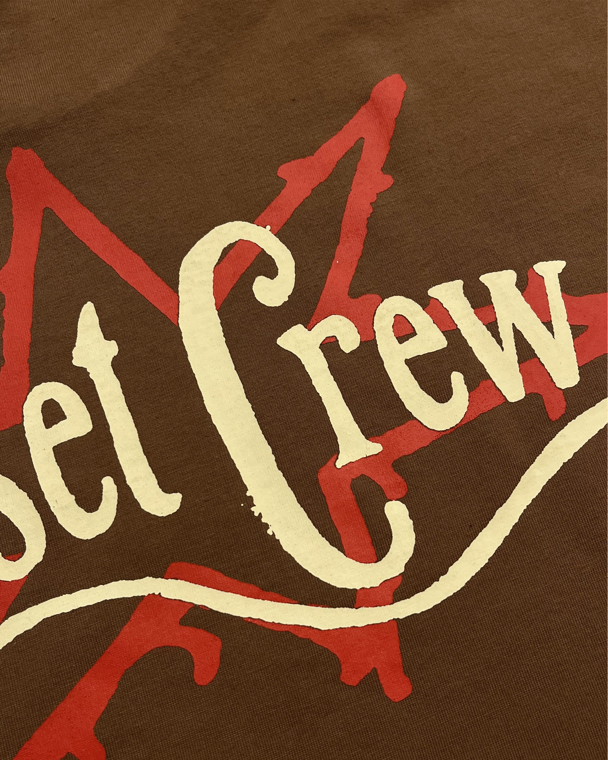 Crew Cropped Tee (Soft Brown)