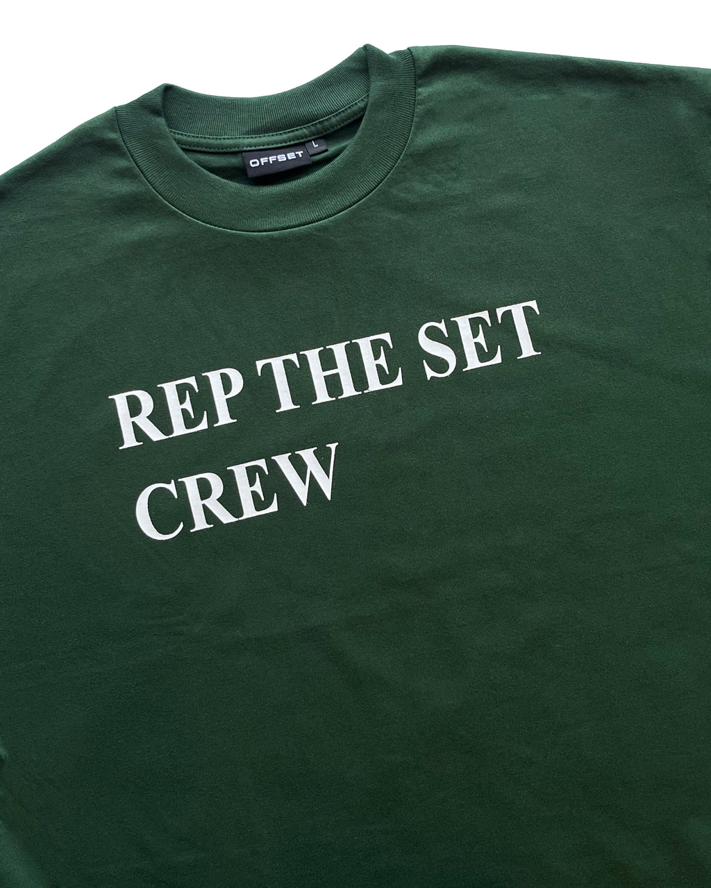 Crew Cropped Tee (Green)