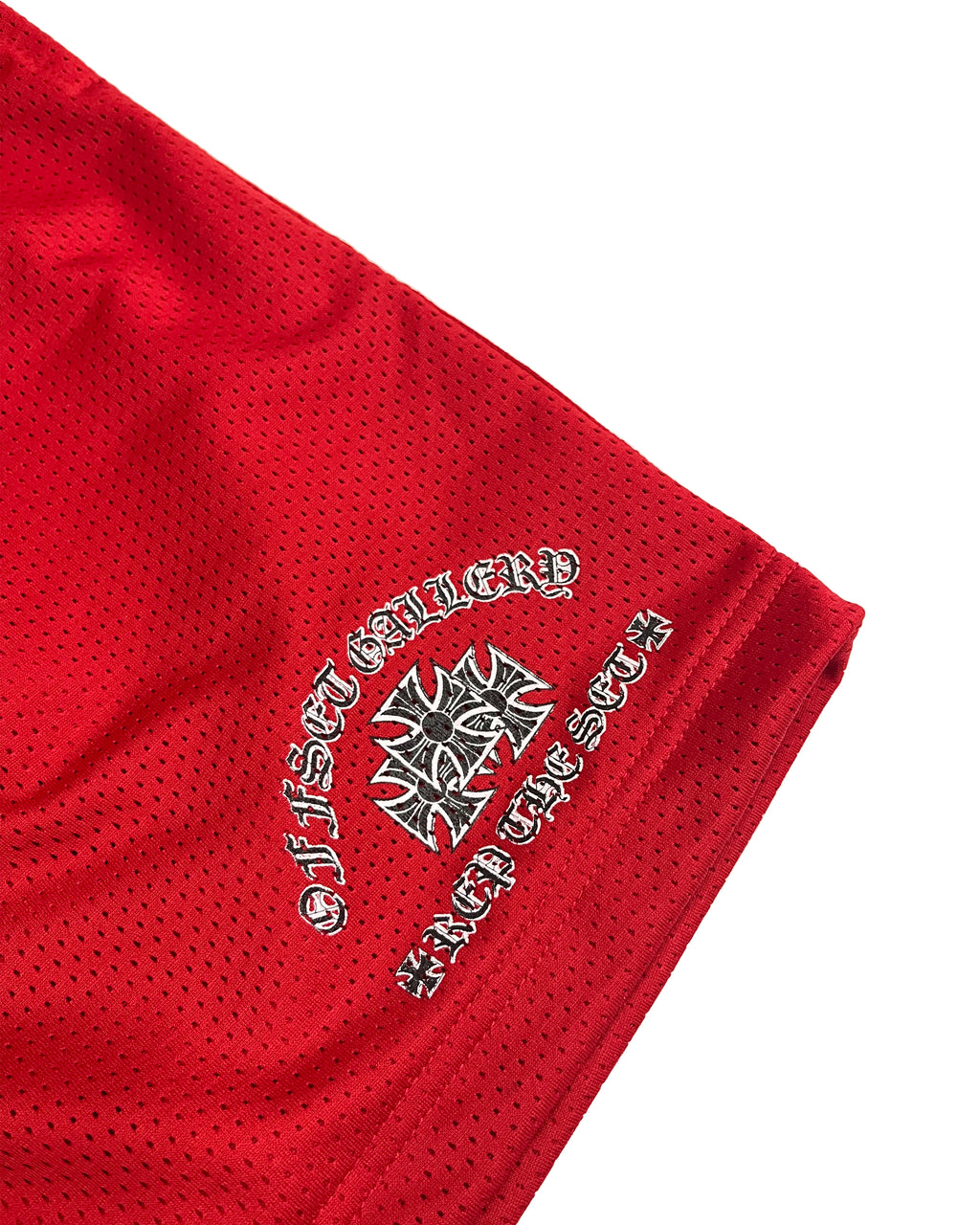 Chrome Mesh Shorts (Red)