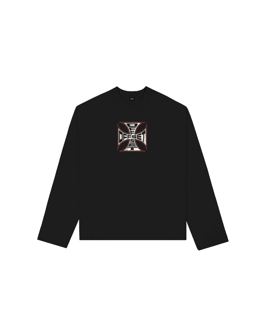 Cross Raglan Longsleeves (Black)