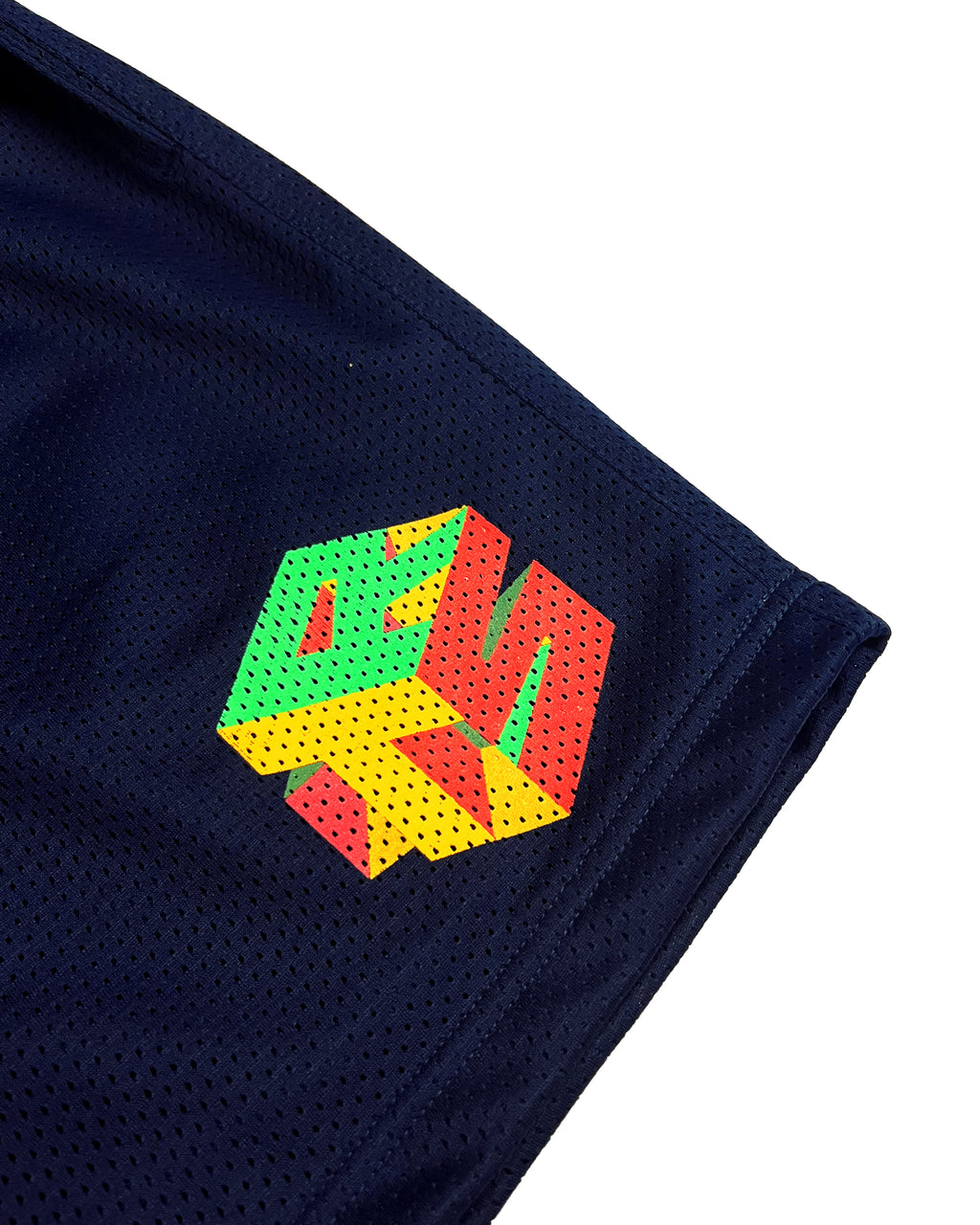 Cube Mesh Shorts (Navy Blue)