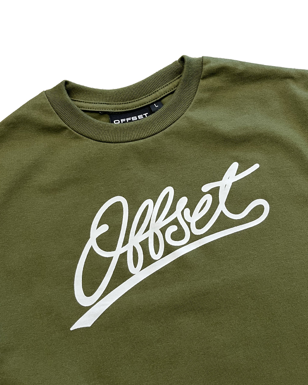 Cursive Kids Basic Tee (Fatigue)