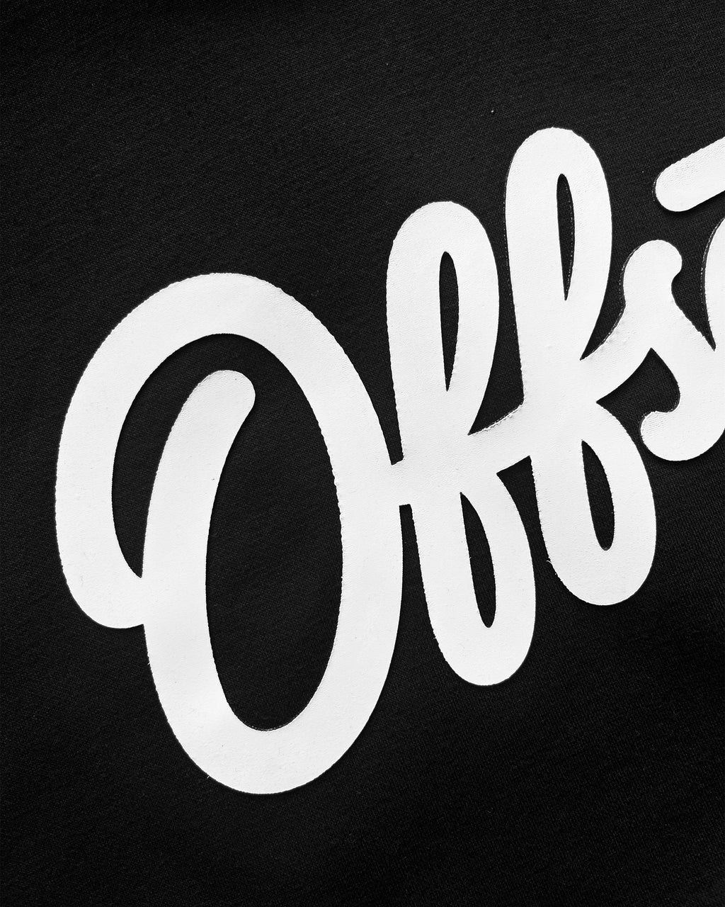 Cursive Cropped Hoodie (Black)