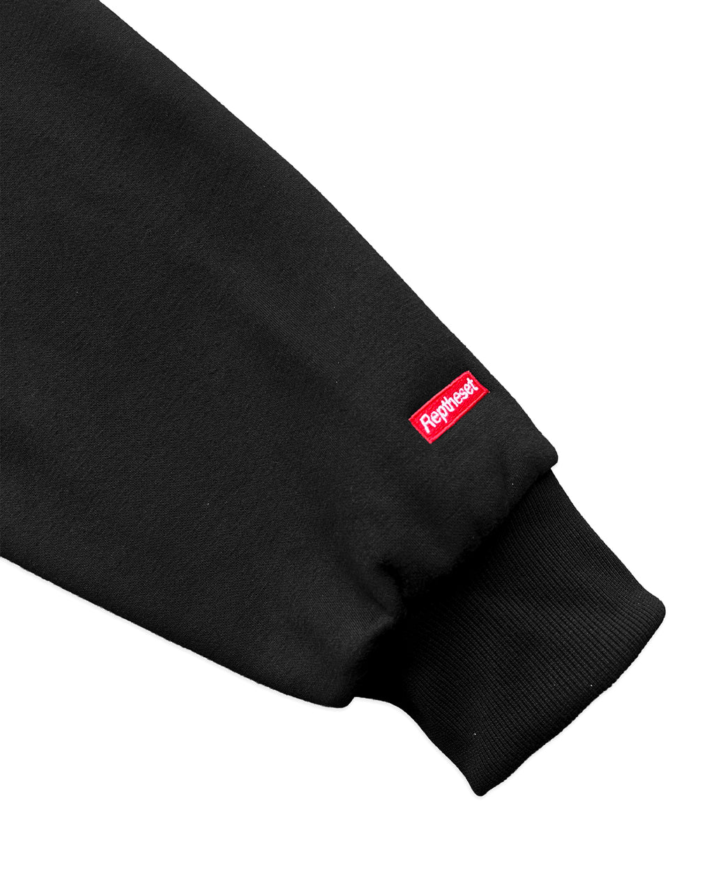 Cursive Cropped Hoodie (Black)