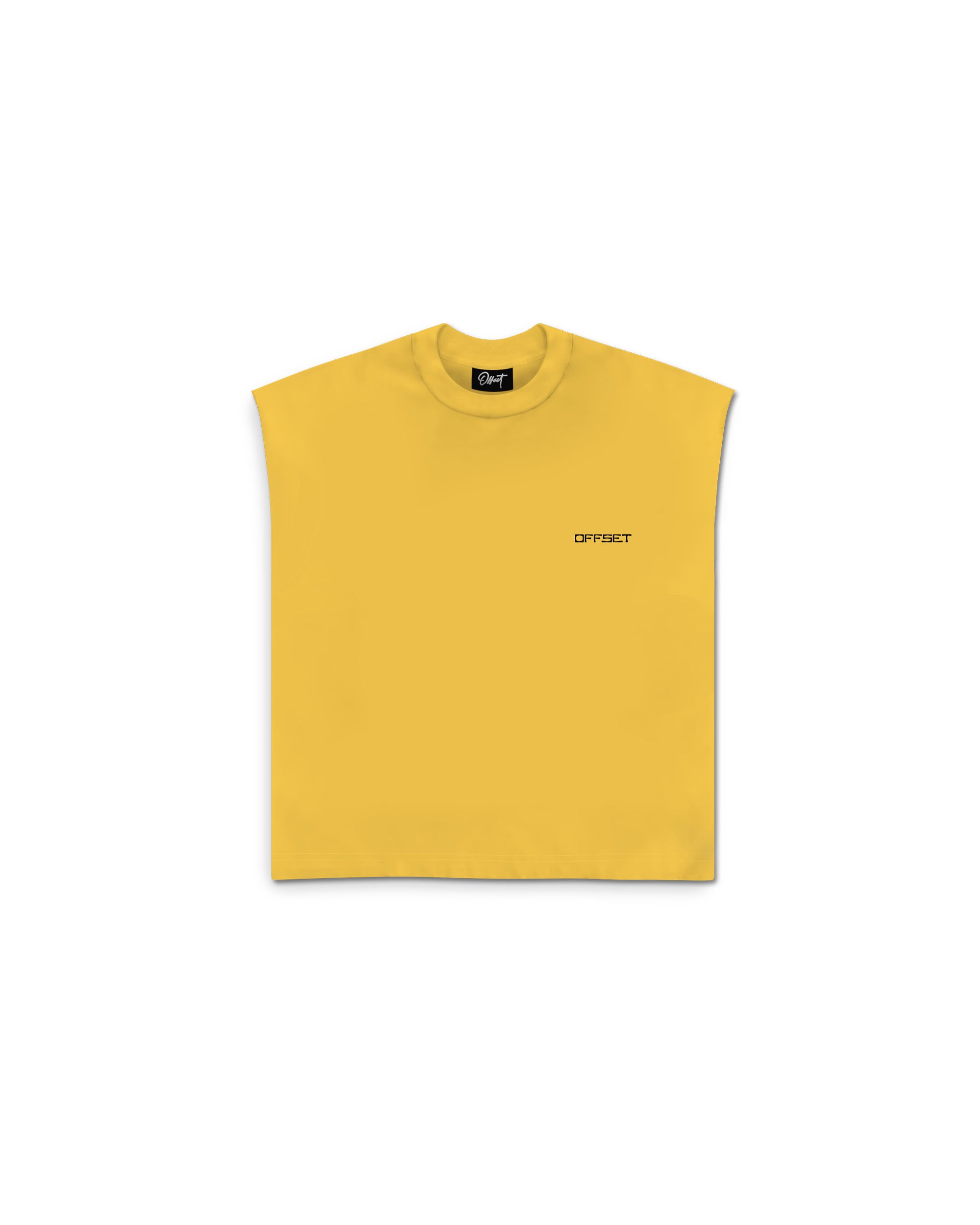 Tribe Logo Cut Sleeve Top (Mustard)
