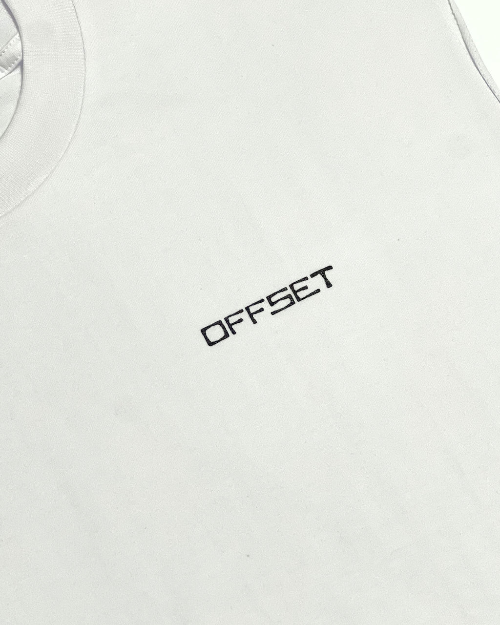 Tribe Logo Cut Sleeve Top (White)