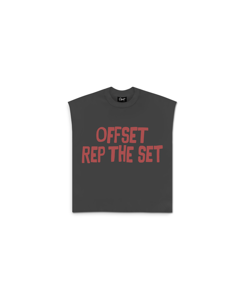 Fuck The Rest Cut Sleeve Tee (Charcoal Grey)