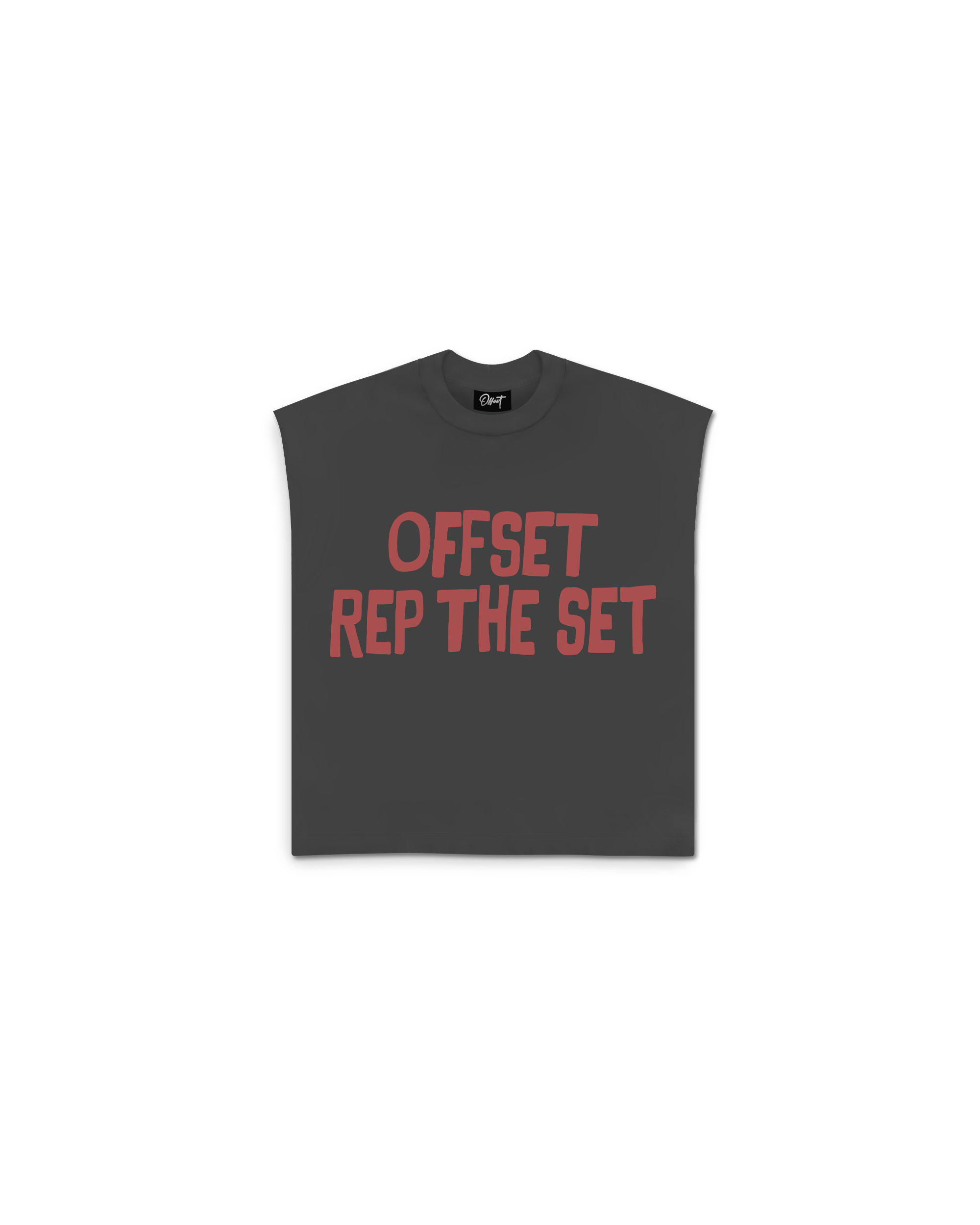 Fuck The Rest Cut Sleeve Tee (Charcoal Grey)