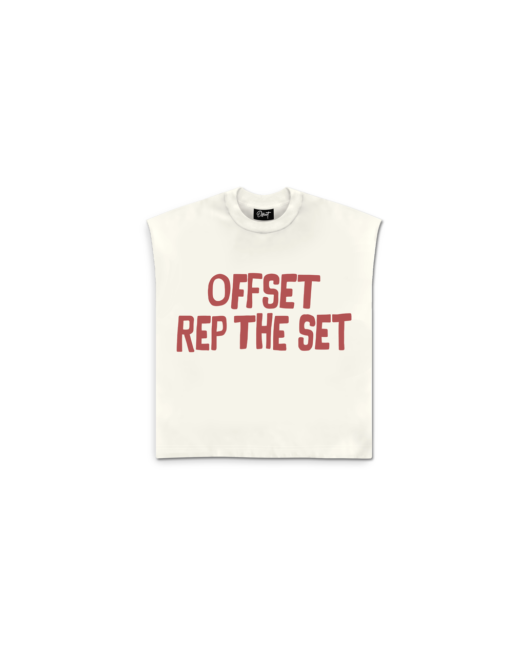 Fuck The Rest Cut Sleeve Tee (Off White)