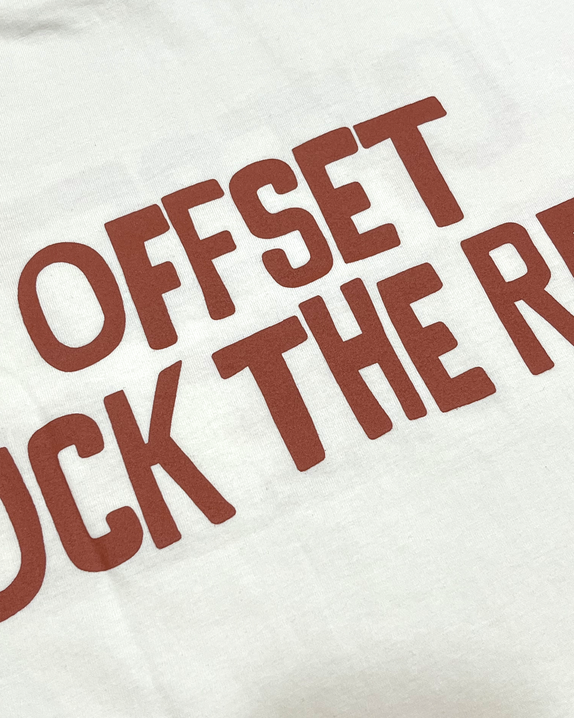 Fuck The Rest Cut Sleeve Tee (Off White)